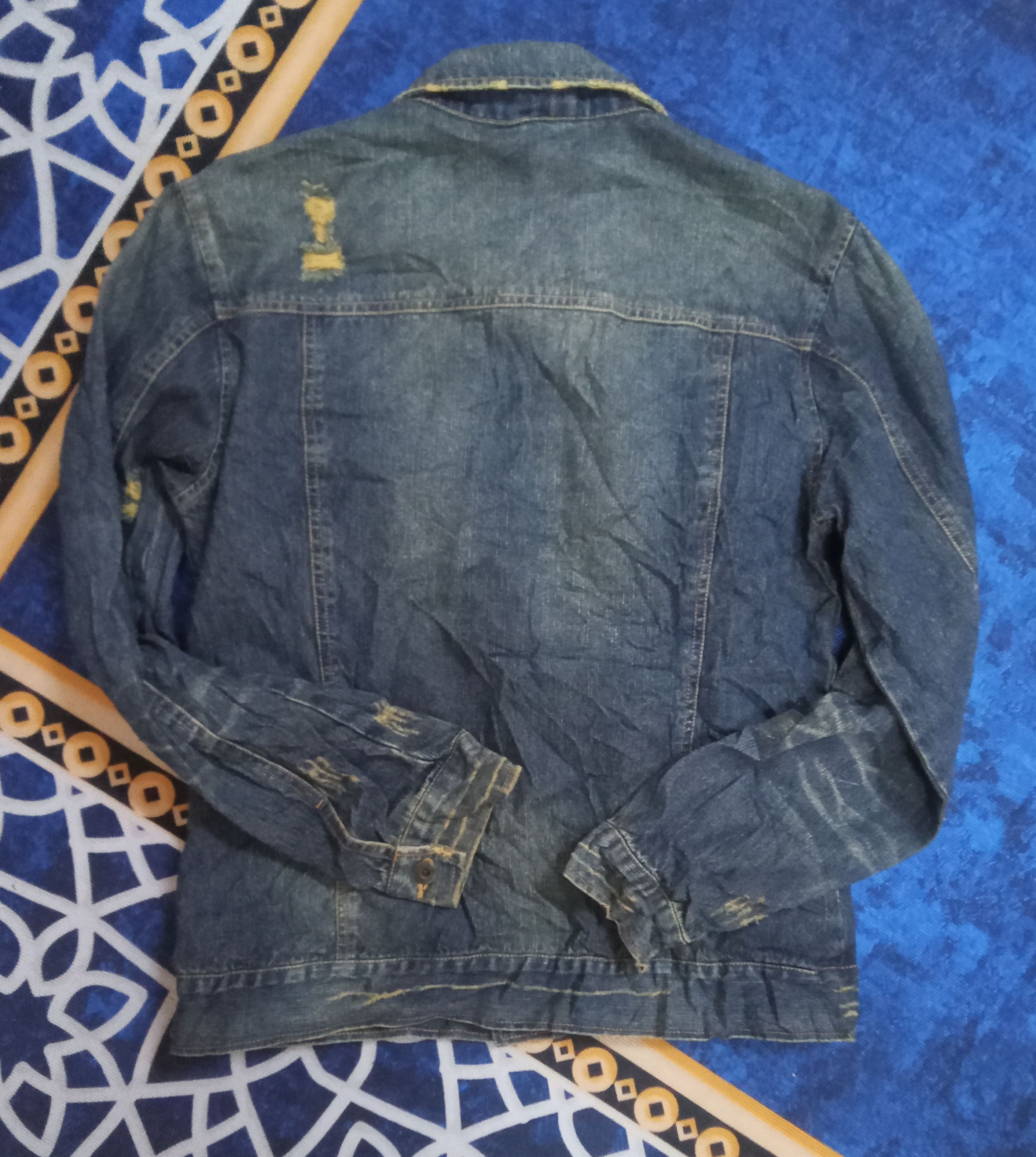 In The Attic In The Attic Distressed Torn & Rusty Design Denim Jacket Size US L / EU 52-54 / 3 - 2 Thumbnail