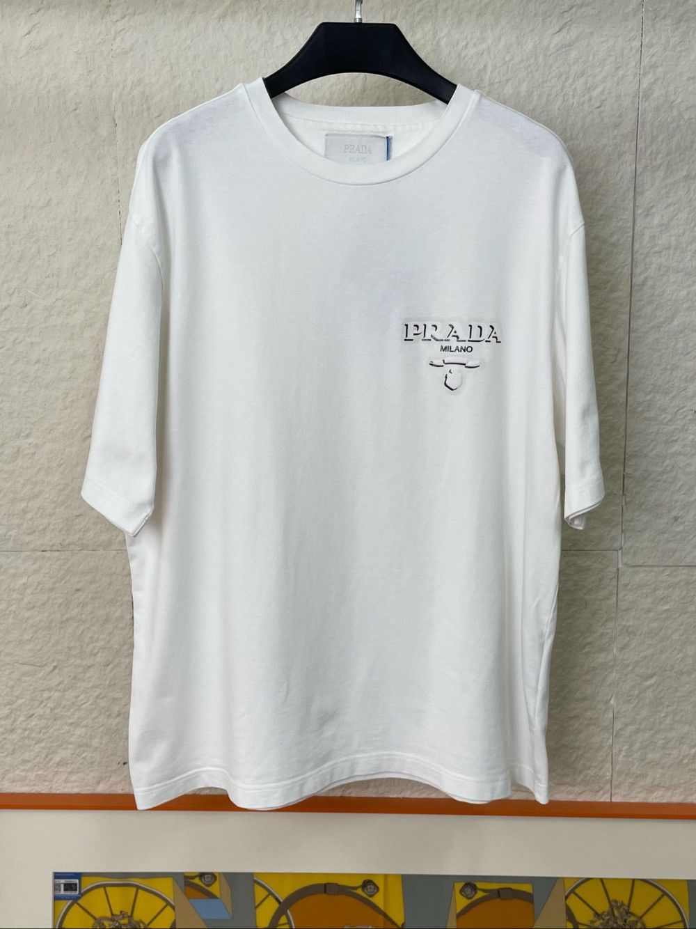 Prada Prada Logo Cotton T-Shirt Size M Size US M / EU 48-50 / 2 - 1 Thumbnail