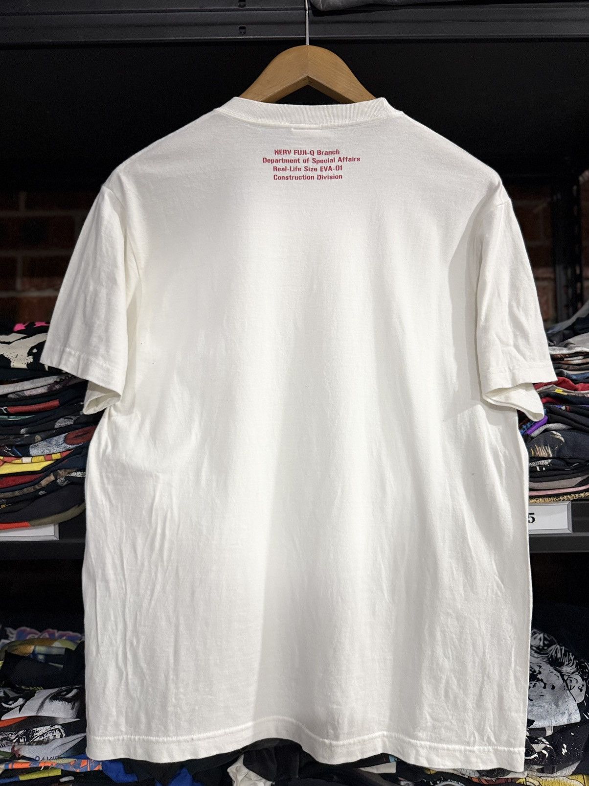 Anime Vintage Evangelion World Nerv Fuji Construction Project Tee Size US L / EU 52-54 / 3 - 7 Thumbnail