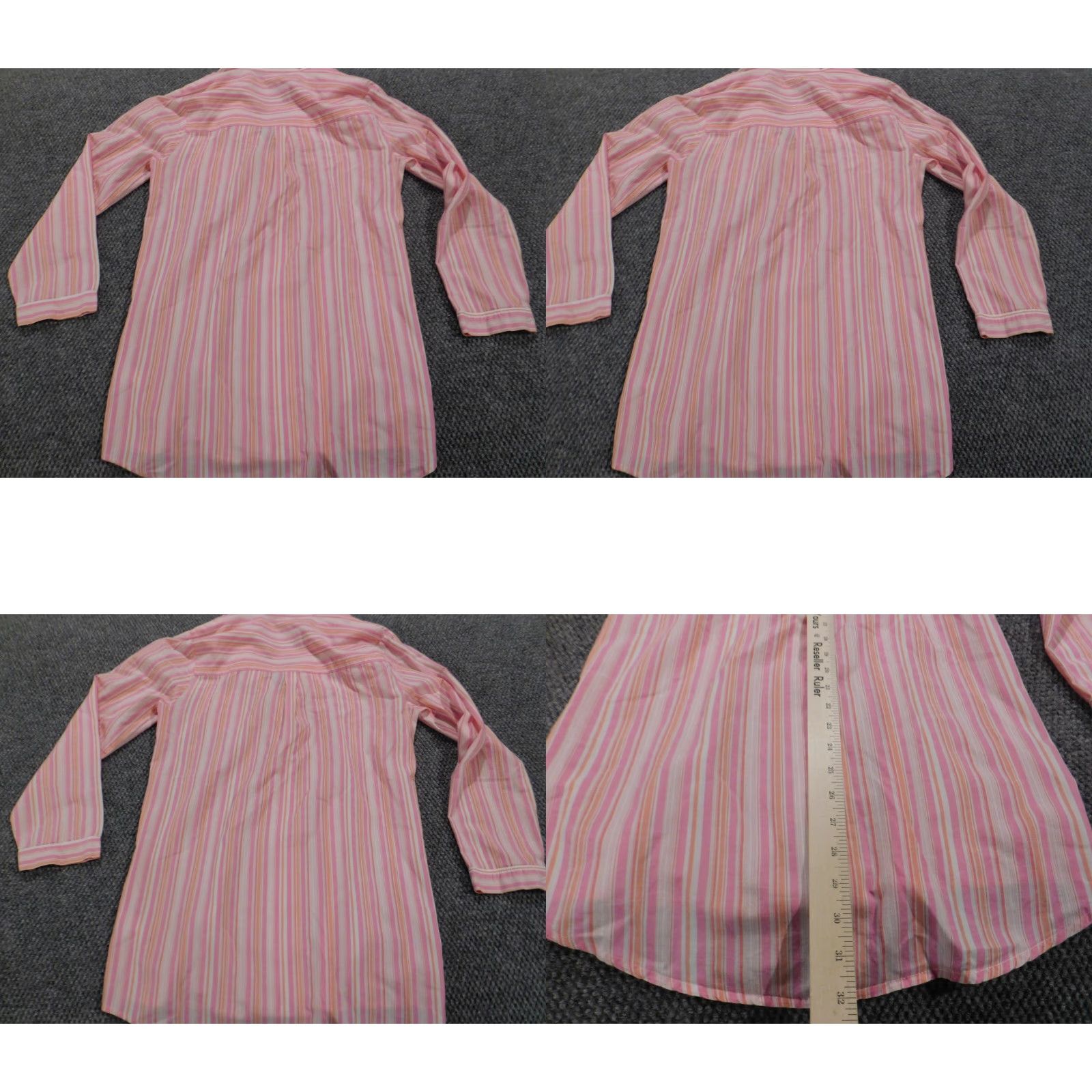 Gap Gap Blouse Women Shirt S Pink Long Sleeve Button Down Striped Casual Cotton Rayon Breathable Basic Classic Regu lar Size Type Regular Ladies Size S / US 4 / IT 40 - 8 Thumbnail