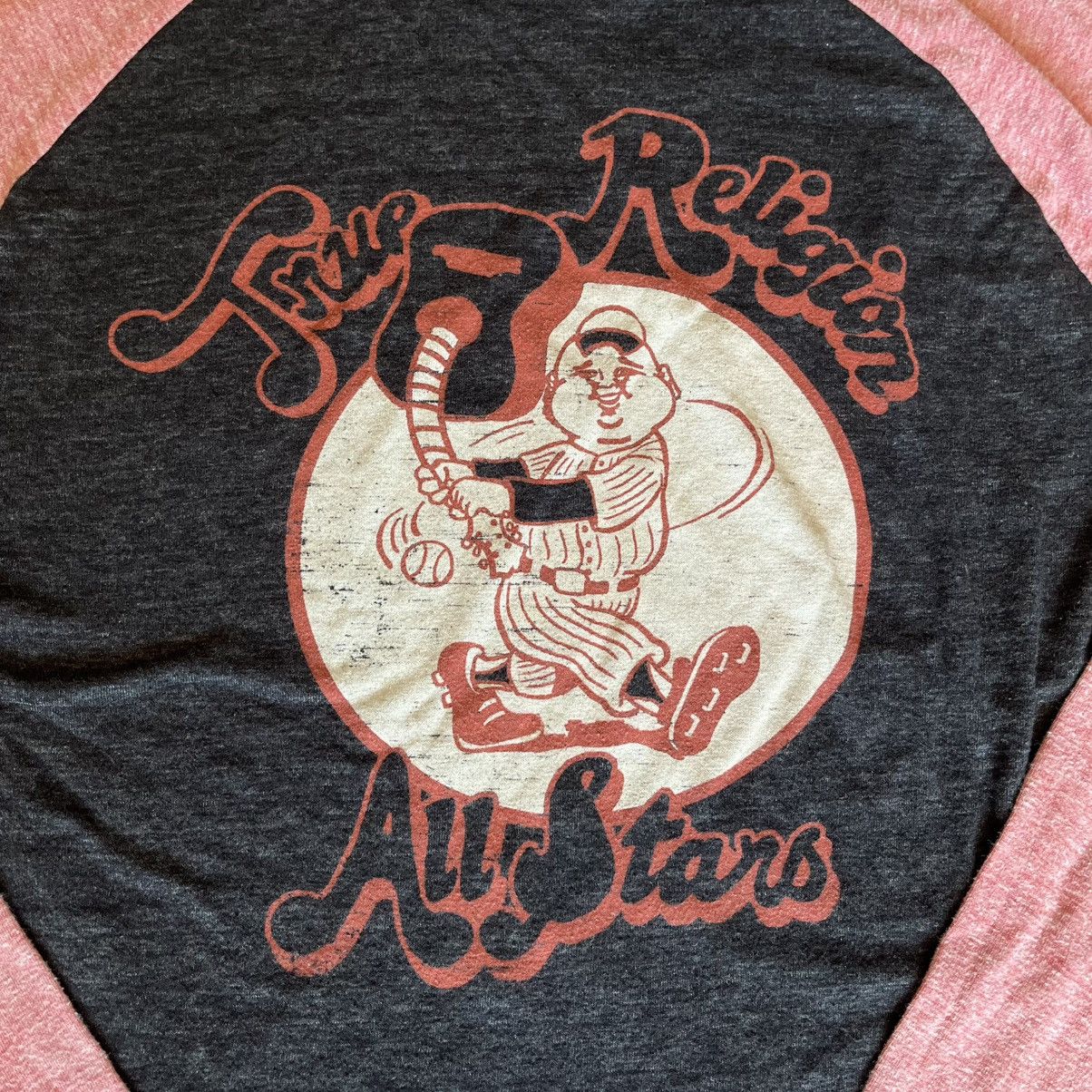 True Religion Vintage 2000s True Religion All Stars Baseball Raglan LS Tee Size US L / EU 52-54 / 3 - 3 Thumbnail