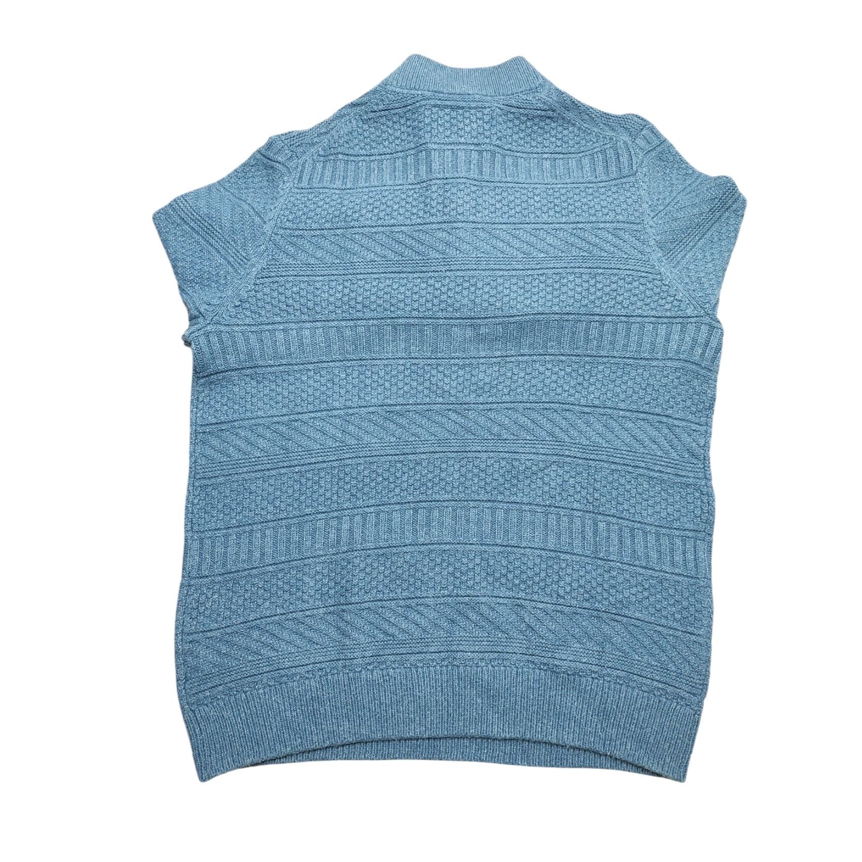 Vintage Jos A Bank 1905 Merino Wool Blend Knit Sweater 1/4 Zip Mens XL Blue Size US XL / EU 56 / 4 - 3 Thumbnail