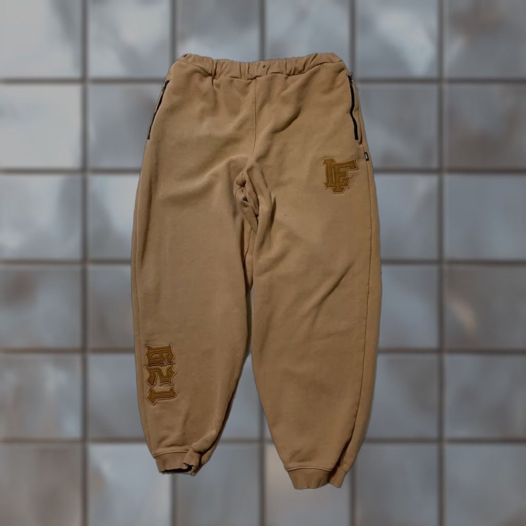Vintage VINTAGE Leflah Japan 621 Stitch Ill Sweatpants Sweatpants Jogger Heavyweight Japanese Terry Brown 2XL Mens Size US 39 - 1 Thumbnail