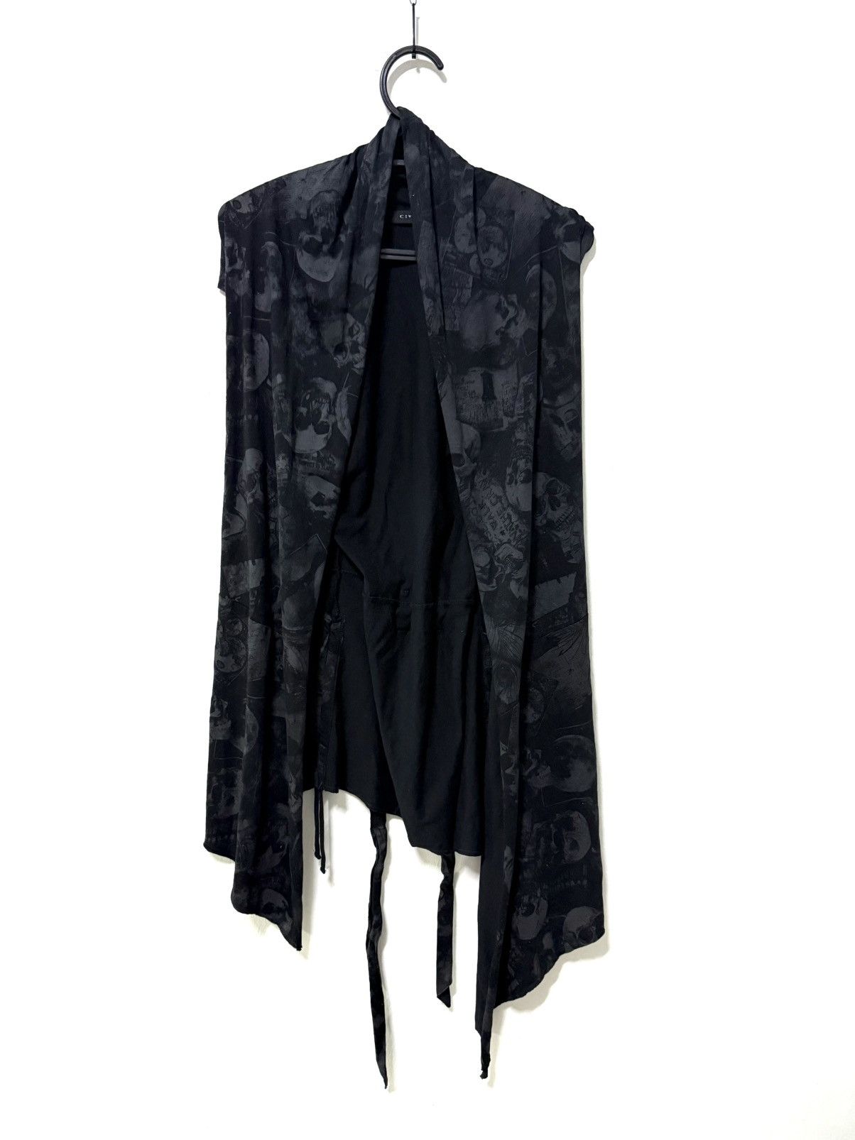 If Six Was Nine 2000s Civarize Sleeveless Cardigan Gothic Punk Shirt Size US M / EU 48-50 / 2 - 1 Thumbnail