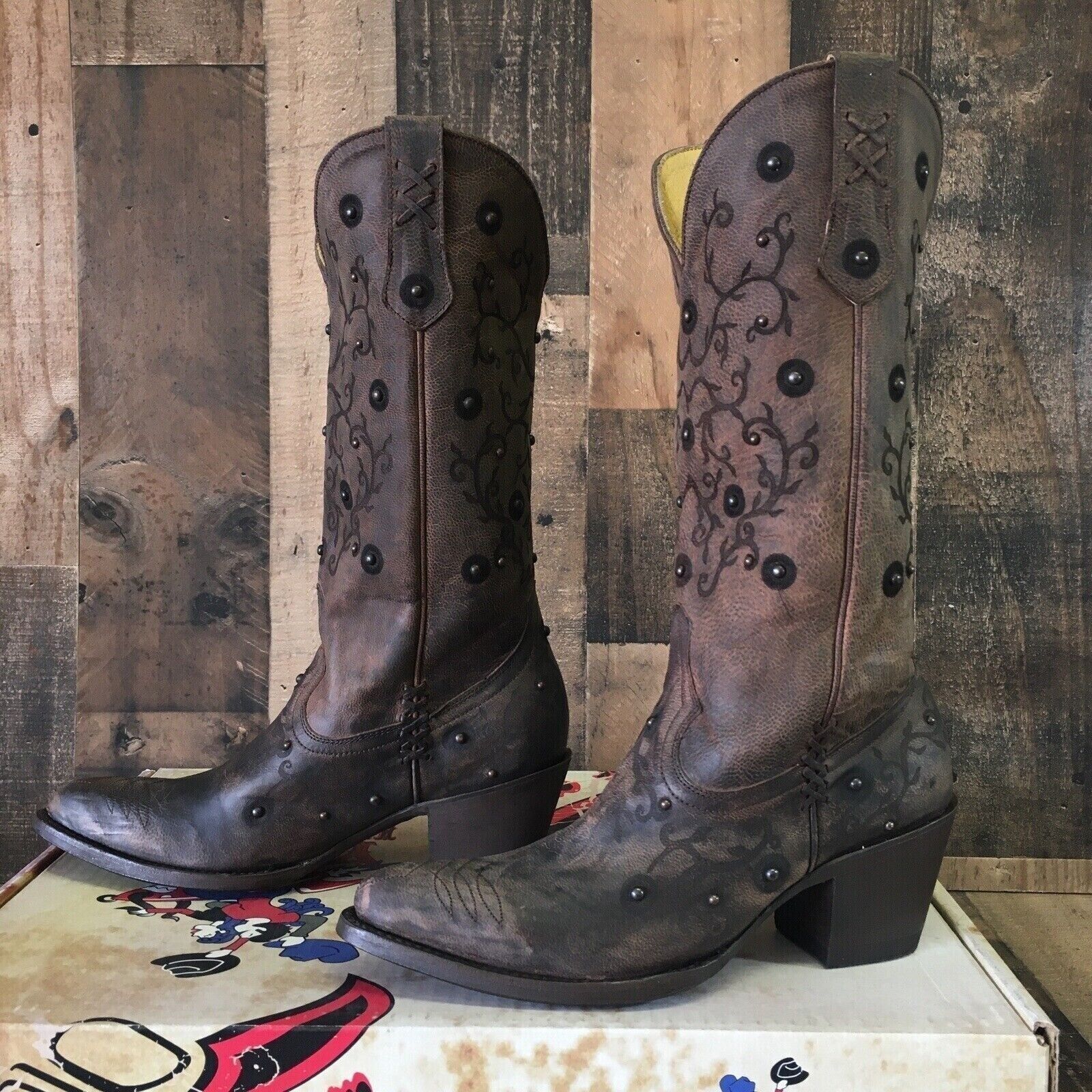 Old Gringo Old Gringo Merary 13" Studded Cowboy Boots Womens 7 B Size US 7 / IT 37 - 8 Thumbnail