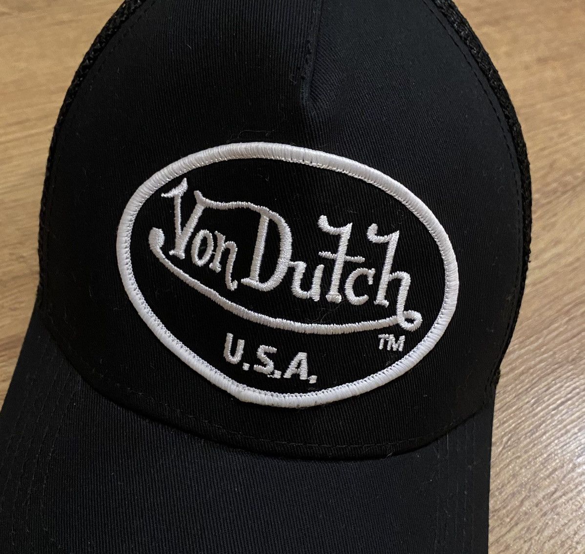 Von Dutch Von Dutch Big Logo Cap Black x Vintage x Streetwear Size ONE SIZE - 2 Thumbnail
