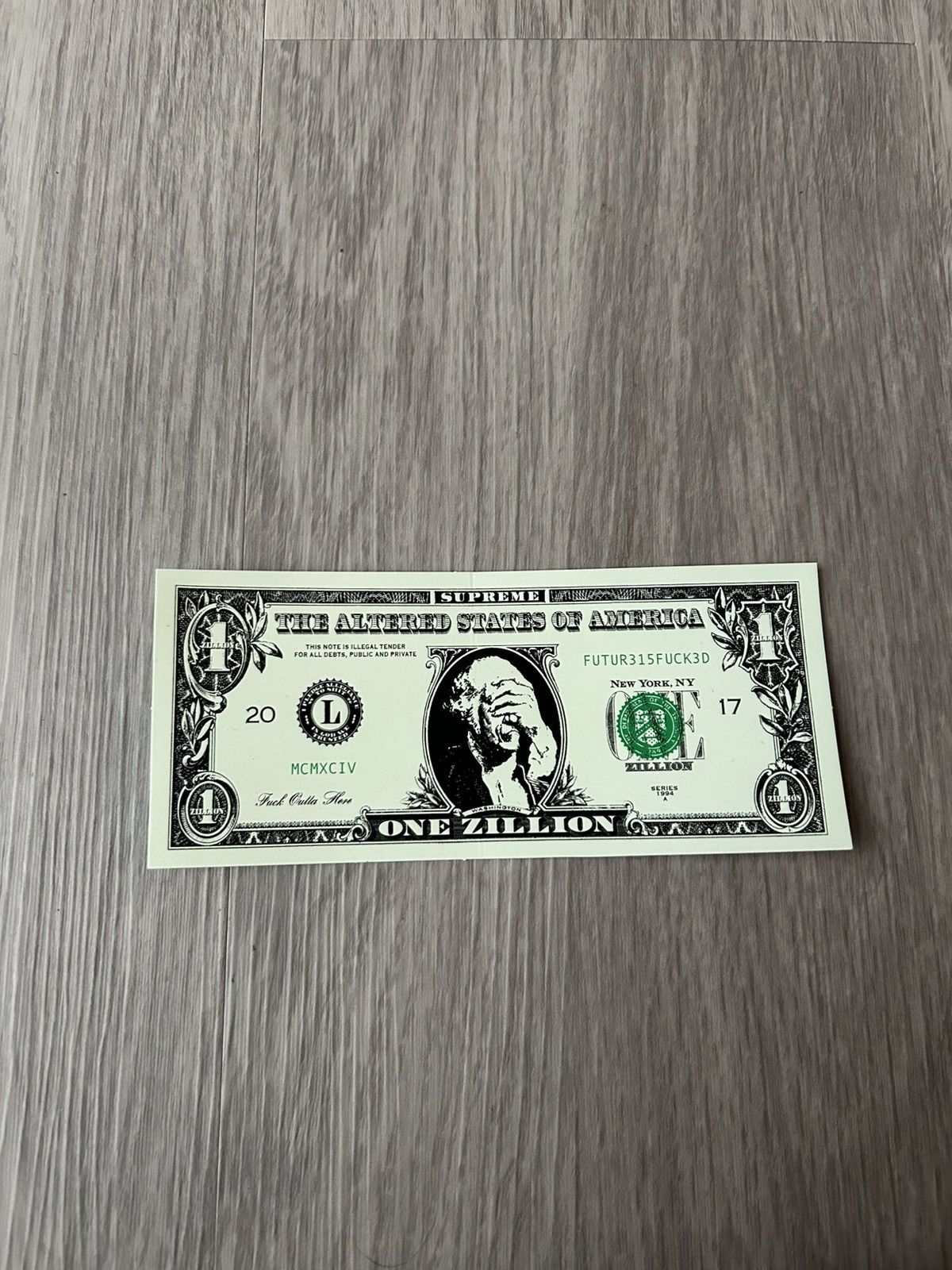 Supreme Dollar Sticker | Grailed