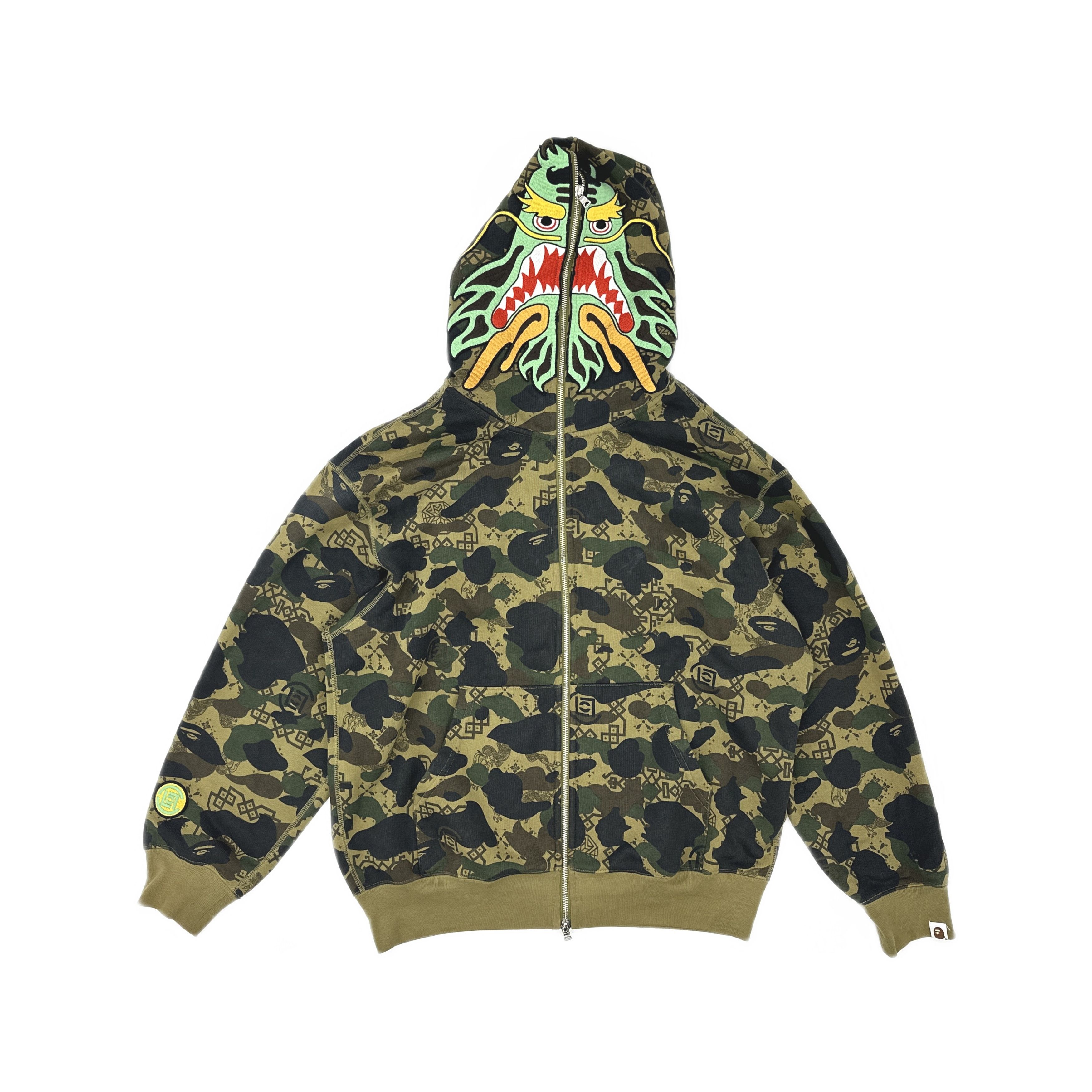 Bape A Bathing Ape x Clot Camo Zip Hoodie Size M Size US M / EU 48-50 / 2 - 1 Thumbnail