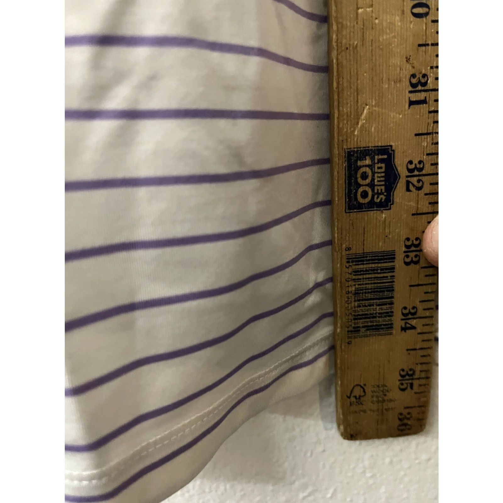 Ralph Lauren RLX Ralph Lauren Polo Golf Shirt Purple & White Striped Men’s XL Logo Size US XL / EU 56 / 4 - 4 Thumbnail