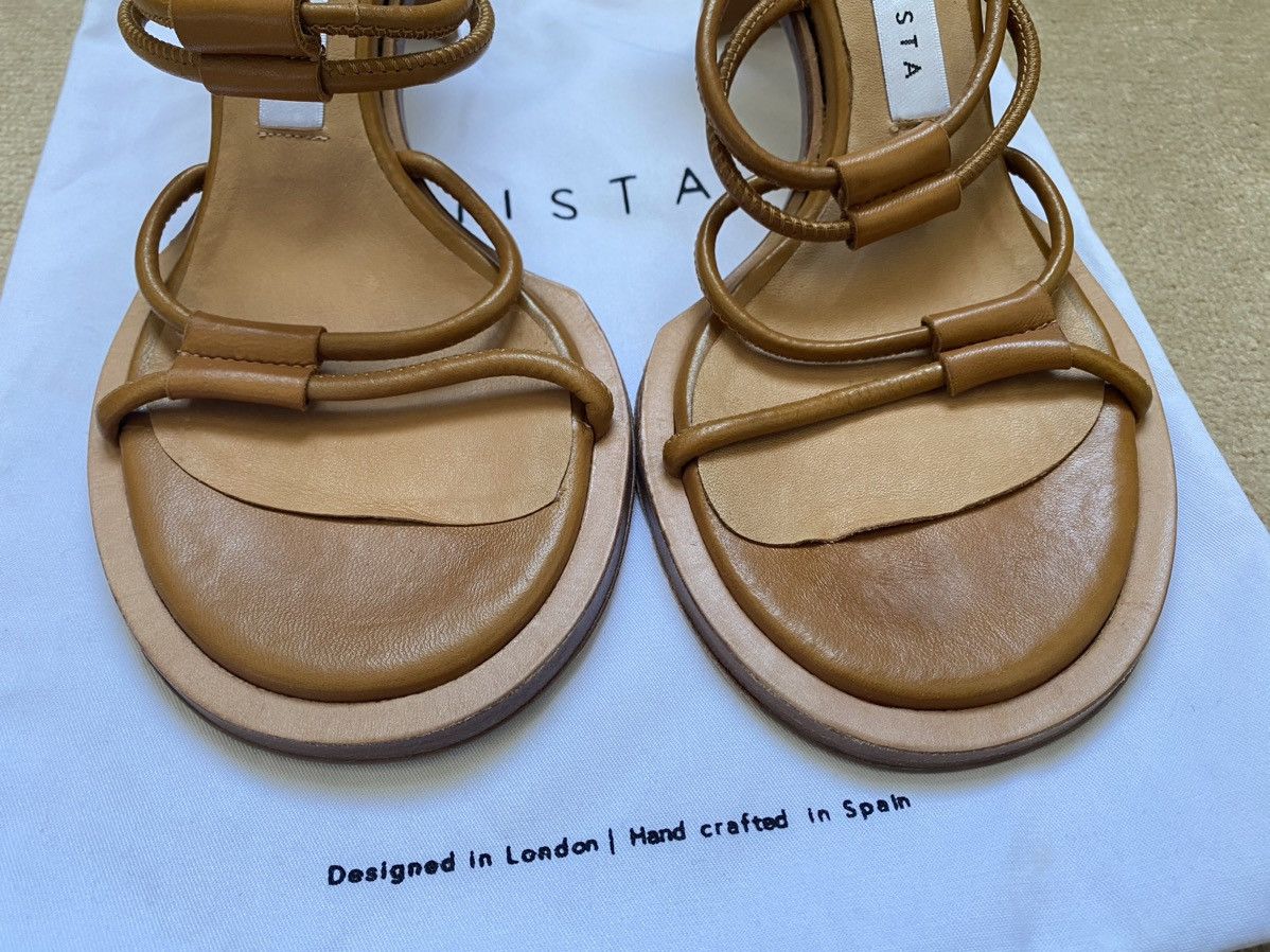 Miista Caramel brown miista leather heeled mules Size US 5 / IT 35 - 11 Thumbnail