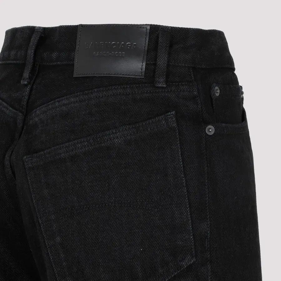 Balenciaga o1w1db11224 Ankle Cut Jeans in Black Size 29" - 4 Thumbnail