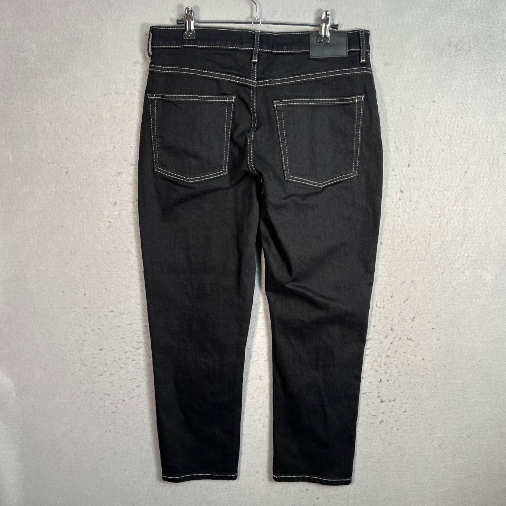 Everlane Everlane Jeans Women 30 Black Dark Wash Cropped High-Rise 5-Pocket Denim Inseam 26 Size 30" / US 8 / IT 44 - 2 Thumbnail