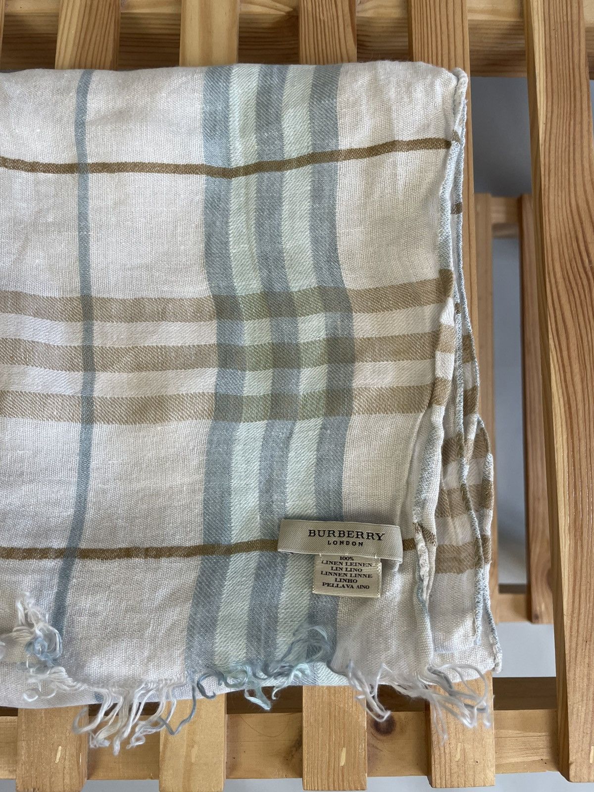 Burberry Burberry linen scarf Size ONE SIZE - 2 Thumbnail