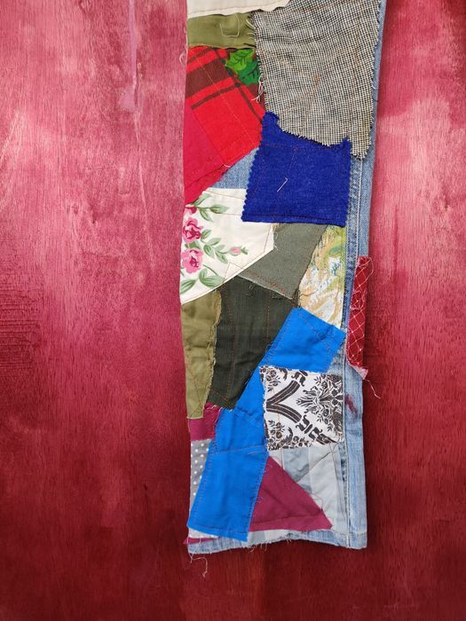 Acne Studios Acne Studios reworked reconstruct patchwork custom #5156DLL Size US 29 - 2 Thumbnail