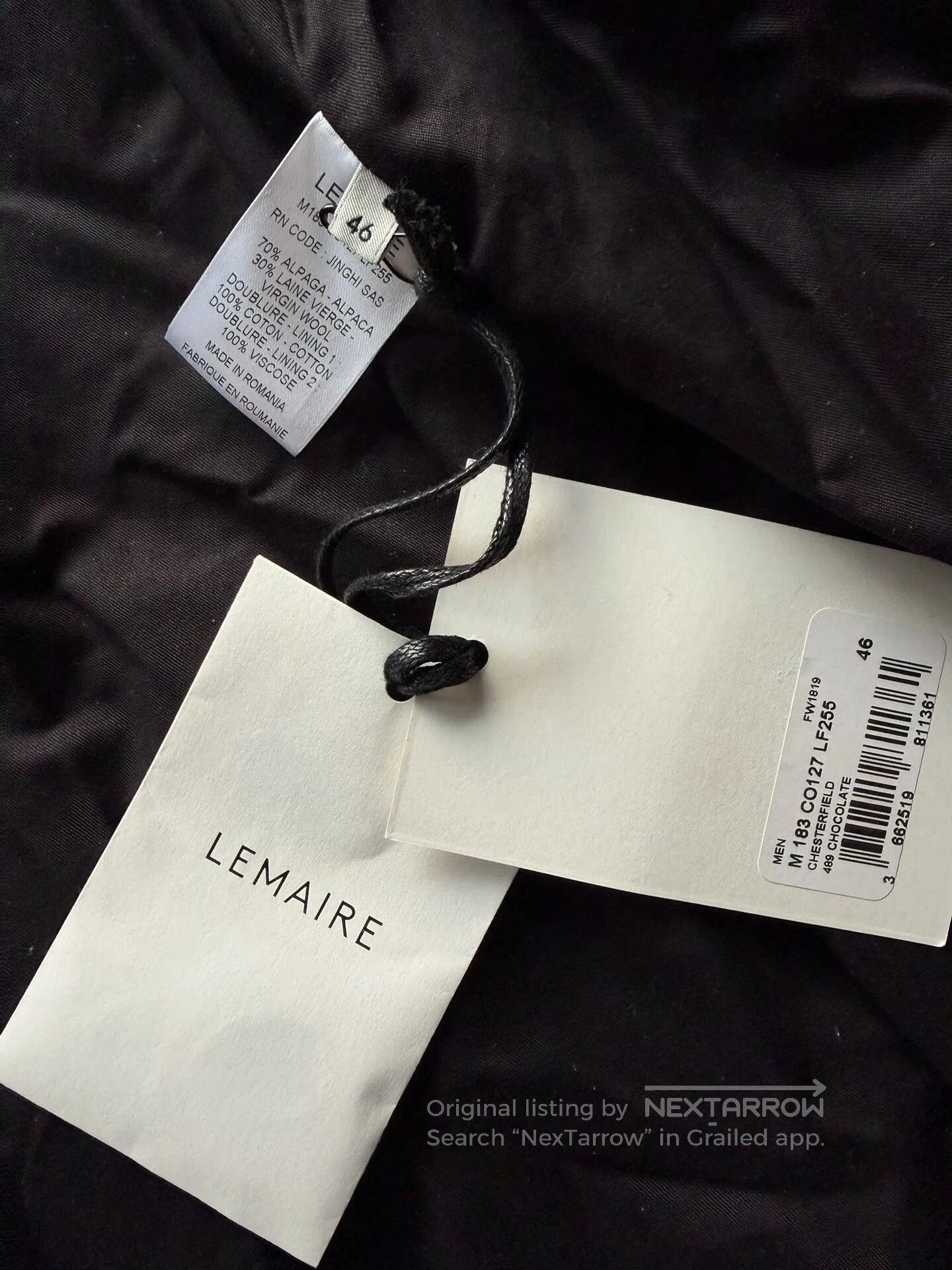 Lemaire Lemaire Alpaca Wool Classic Coat. Size US S / EU 44-46 / 1 - 7 Thumbnail