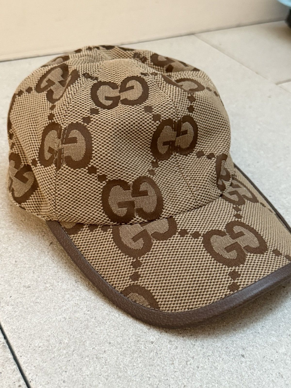 Gucci Beige Gucci Monogram Cap Size ONE SIZE - 2 Thumbnail