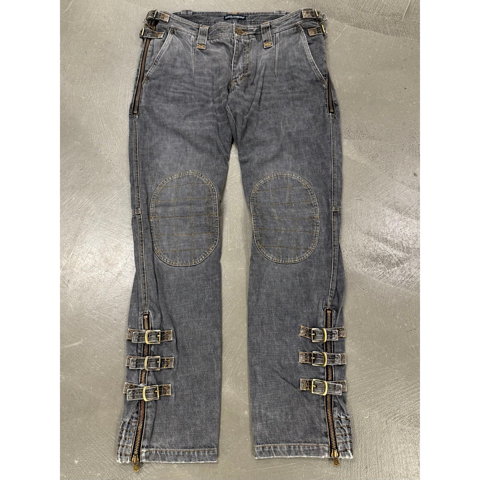 A/W2003 Dolce & Gabbana runway biker bondage pants
