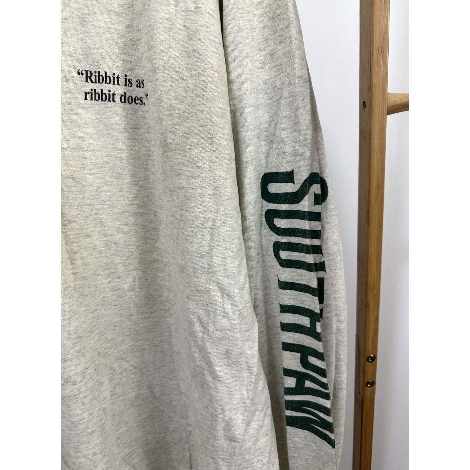 Fruit Of The Loom VTG 90s Forrest Gump Retinitis Pigmentosa Long Sleeve Frog Jump T-Shirt Size XXL Size US XXL / EU 58 / 5 - 5 Thumbnail