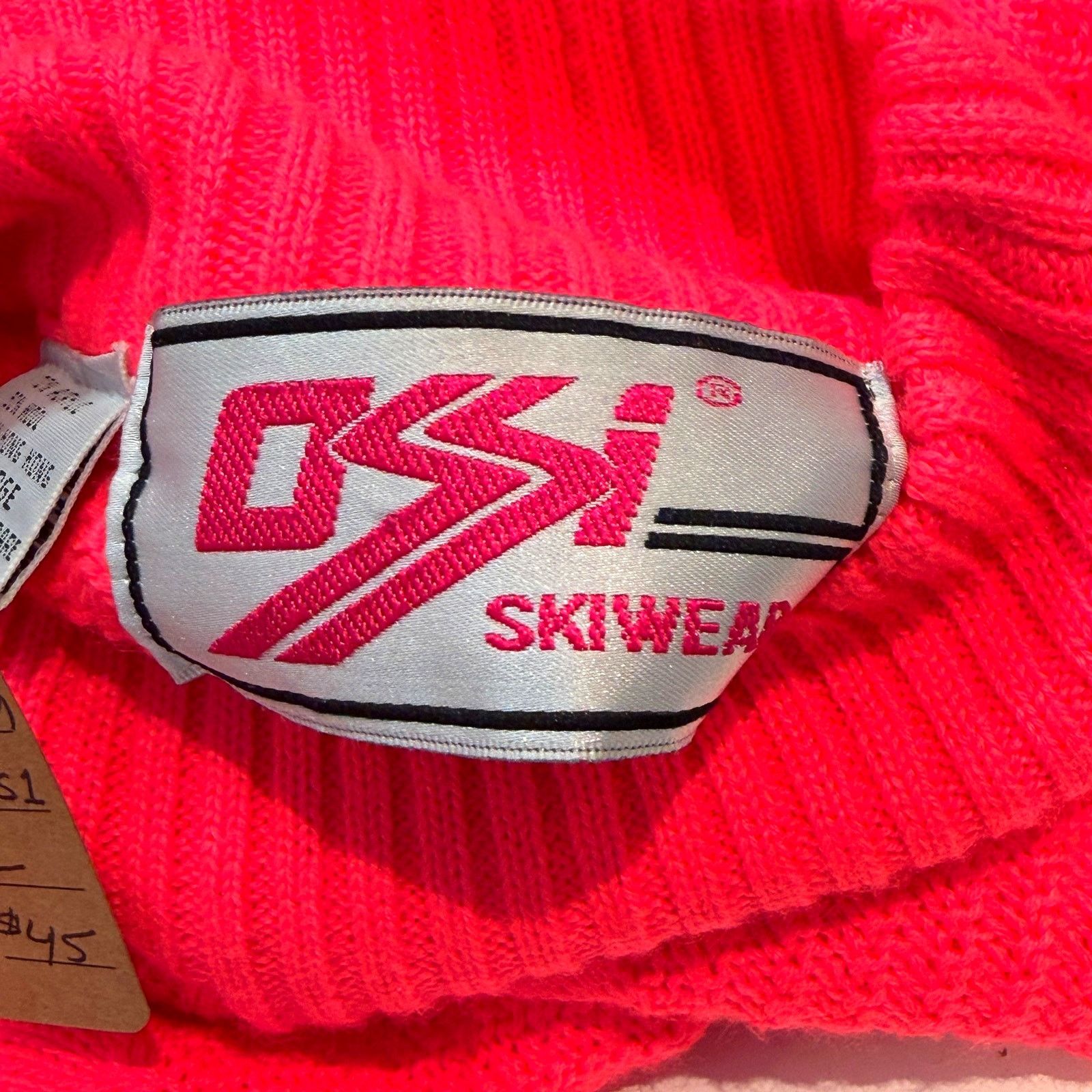 Vintage VINTAGE 80s OSSI Skiwear Neon Pink Ski Sweater Size Large Size L / US 10 / IT 46 - 4 Thumbnail