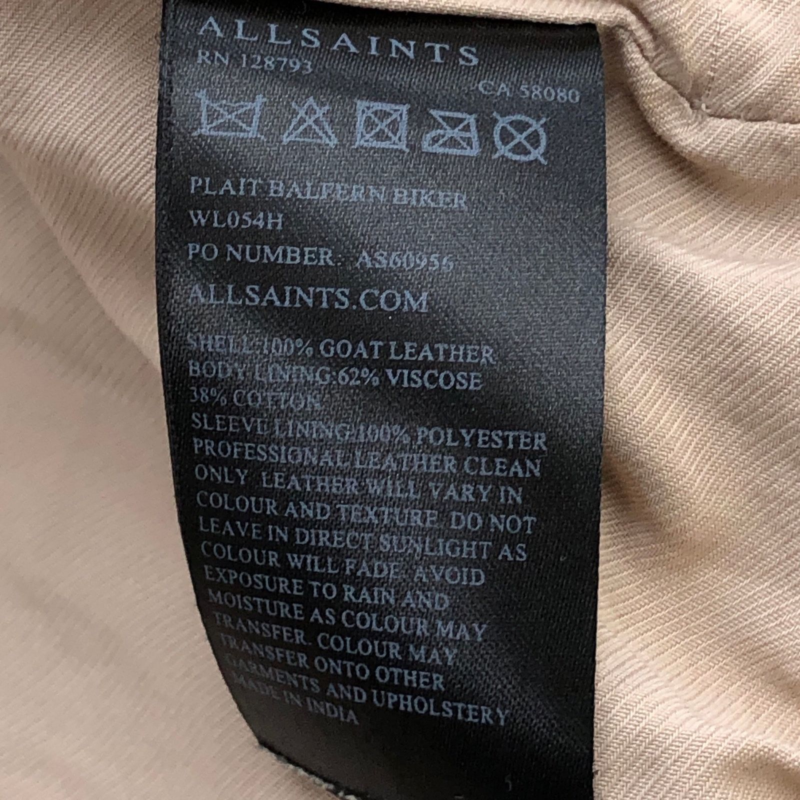Allsaints Allsaints Size 2 Jacket Moto Plait Balfern Biker Goat Suede Size XS / US 0-2 / IT 36-38 - 13 Thumbnail
