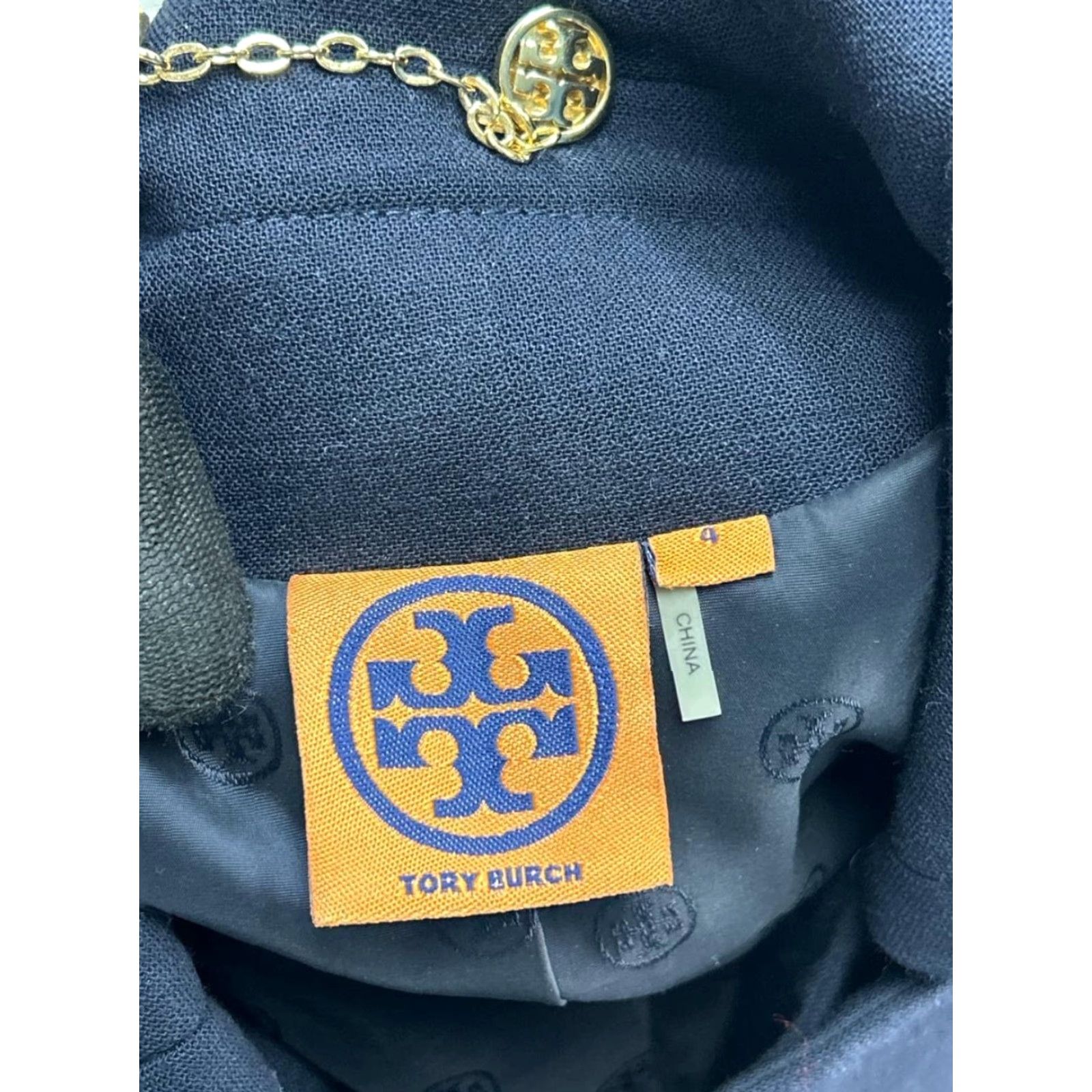 Tory Burch Tory Burch Jacket Womens 4 Wool Blend Peacoat Size S / US 4 / IT 40 - 3 Thumbnail