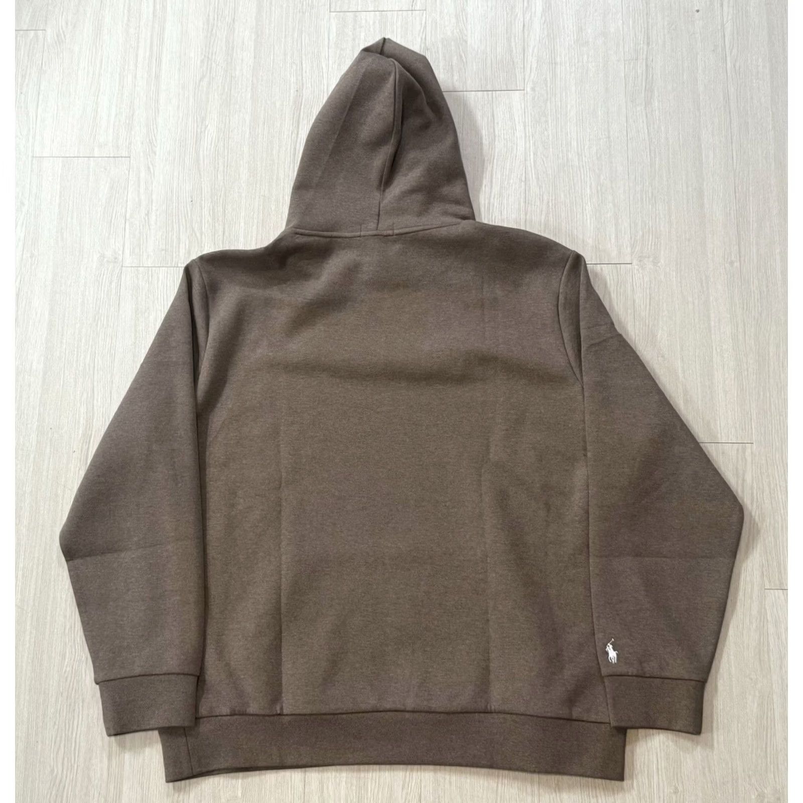 Polo Ralph Lauren Polo Ralph Lauren Hoodie XXL Branch Brown Logo Double-Knit NWT Weight Heavyweight Hooded Pockets Pullover Mens Size US XXL / EU 58 / 5 - 2 Thumbnail