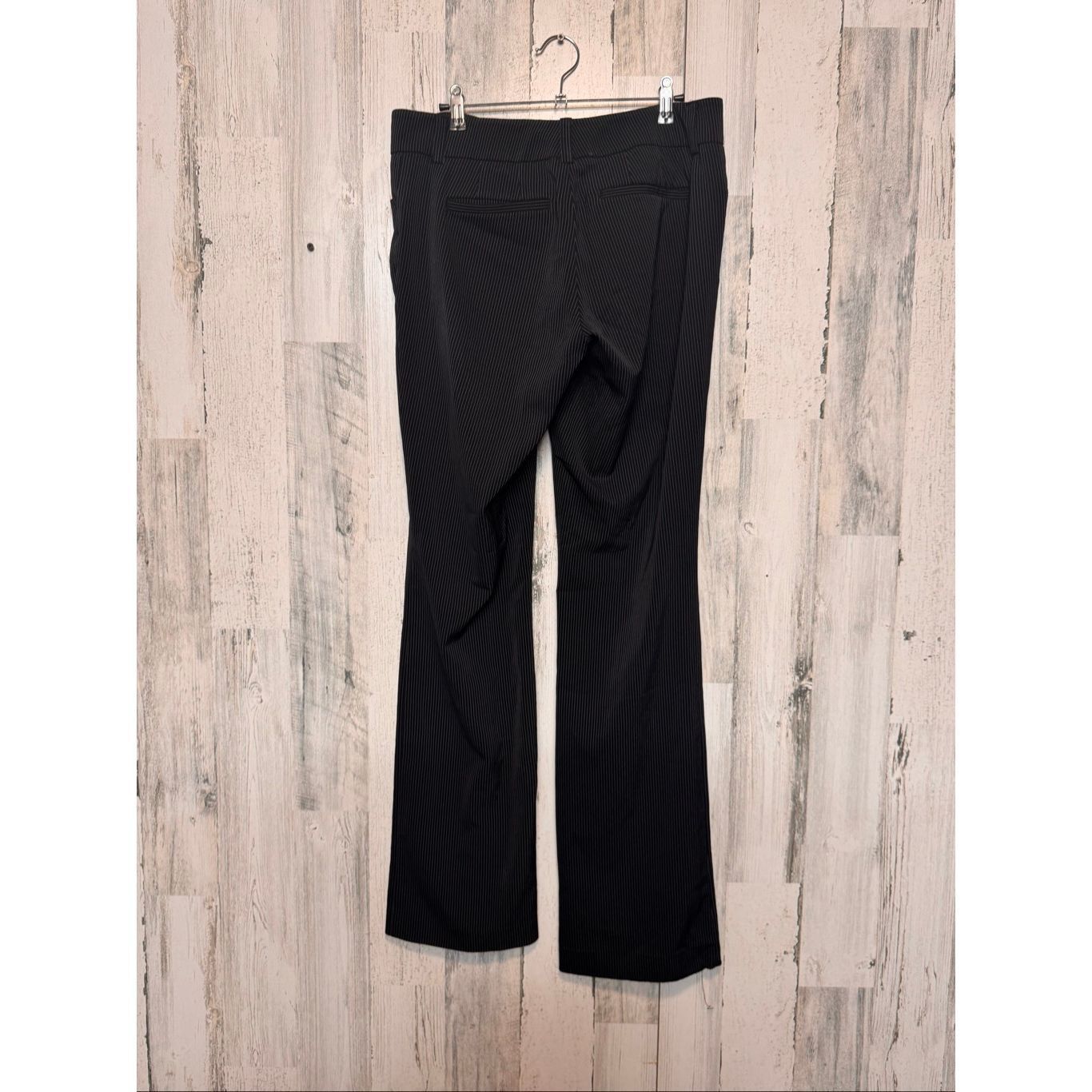 Other New York & Company Career Dress Pants Black Pinstripe Size 6 Size 27" / US 4 / IT 40 - 4 Thumbnail