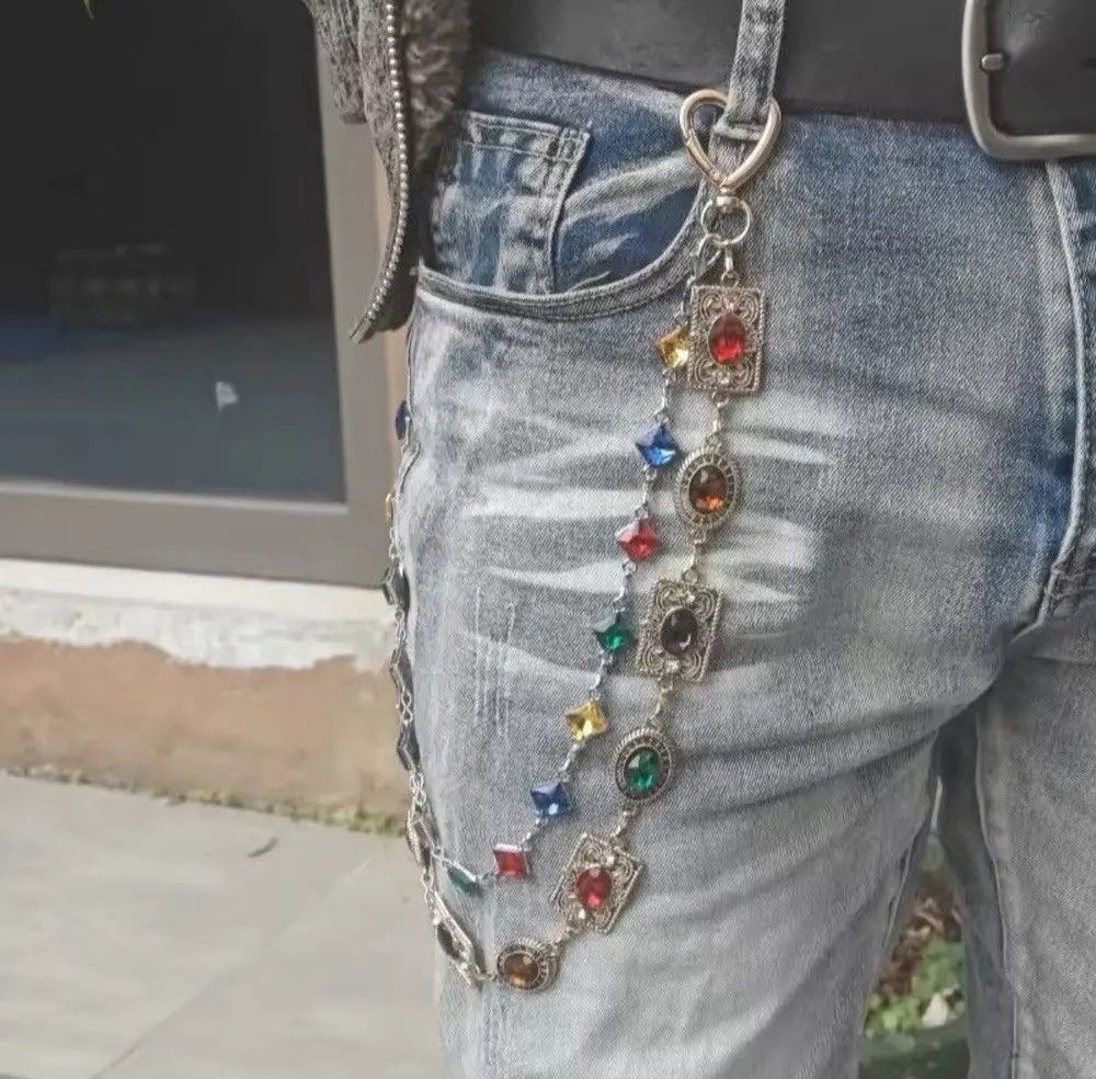 Jewelry Agate Retro Pants Chain Waist Chain Size ONE SIZE - 5 Thumbnail