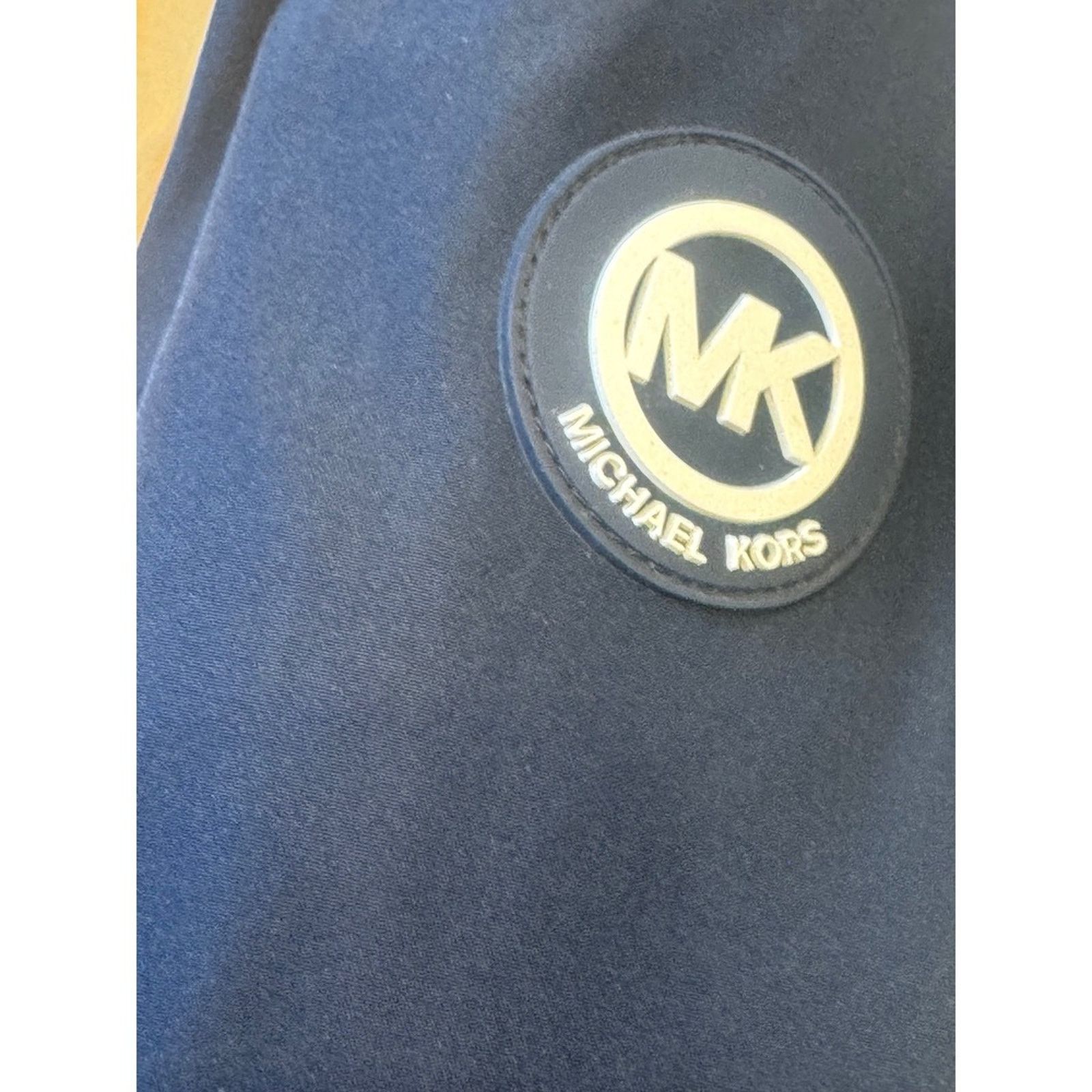 Michael Kors Michael Kors Varsity Jacket XL – Tan & Navy Bomber Coat NWT Size US XL / EU 56 / 4 - 4 Thumbnail