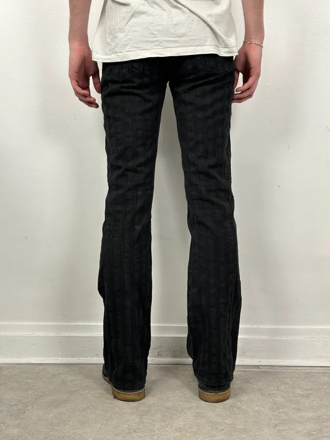 Just Cavalli 2000s Cavalli Black Bootcut Low-Rise Pants Size US 30 / EU 46 - 4 Thumbnail