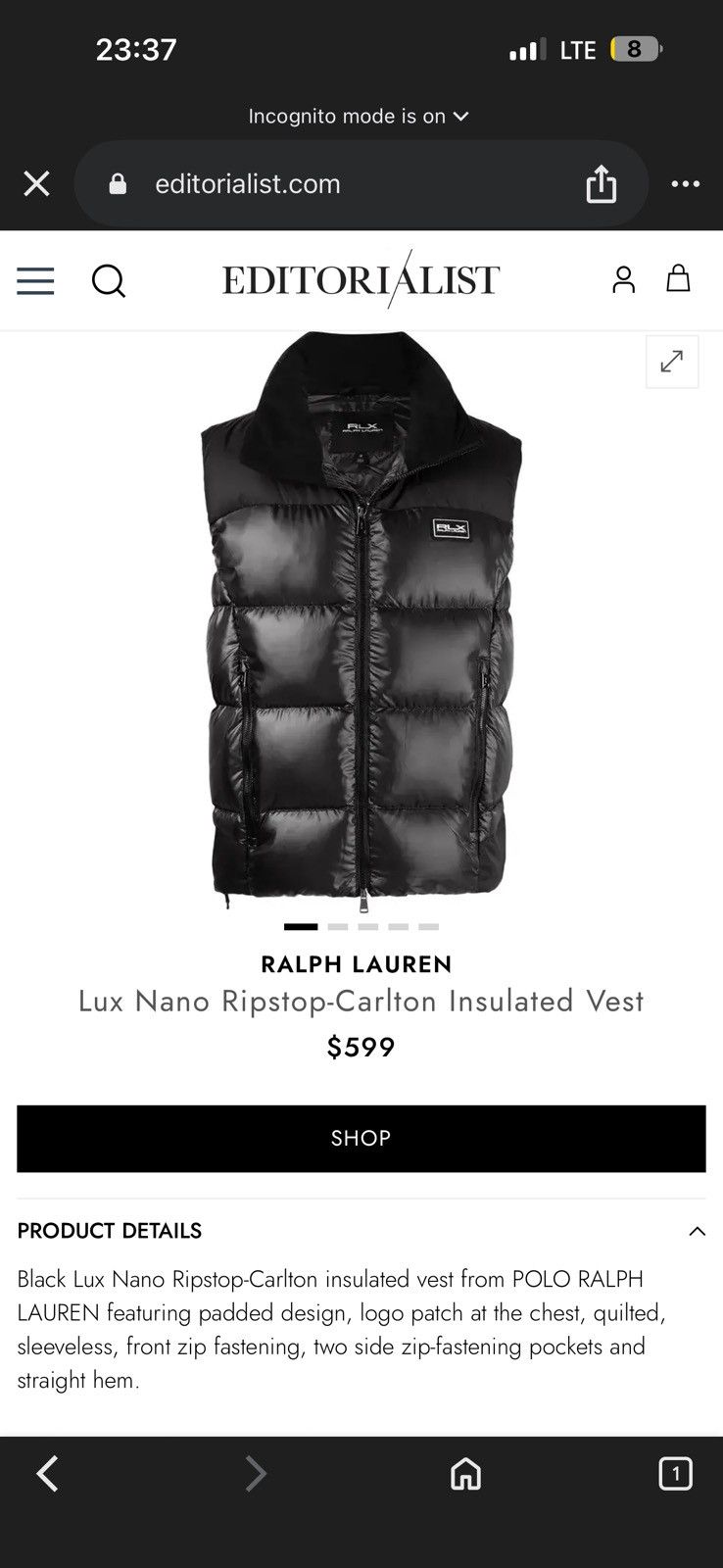 RLX Ralph Lauren Ralph Lauren RLX down puffer vest Size US XL / EU 56 / 4 - 2 Thumbnail