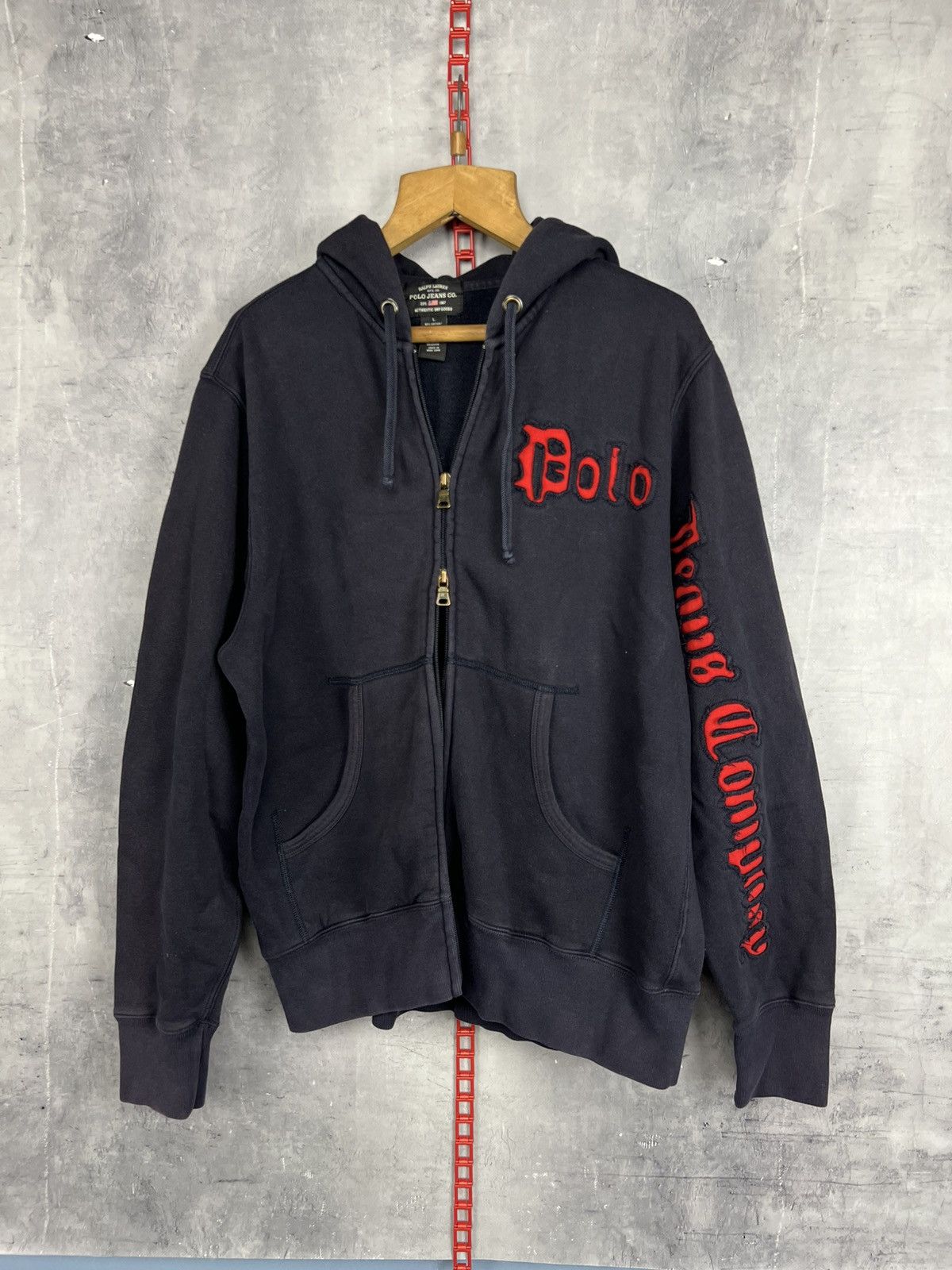 Ralph Lauren Vintage Ralph Lauren Polo Jeans Co Full Zip Hoodie Size L Size L / US 10 / IT 46 - 2 Thumbnail
