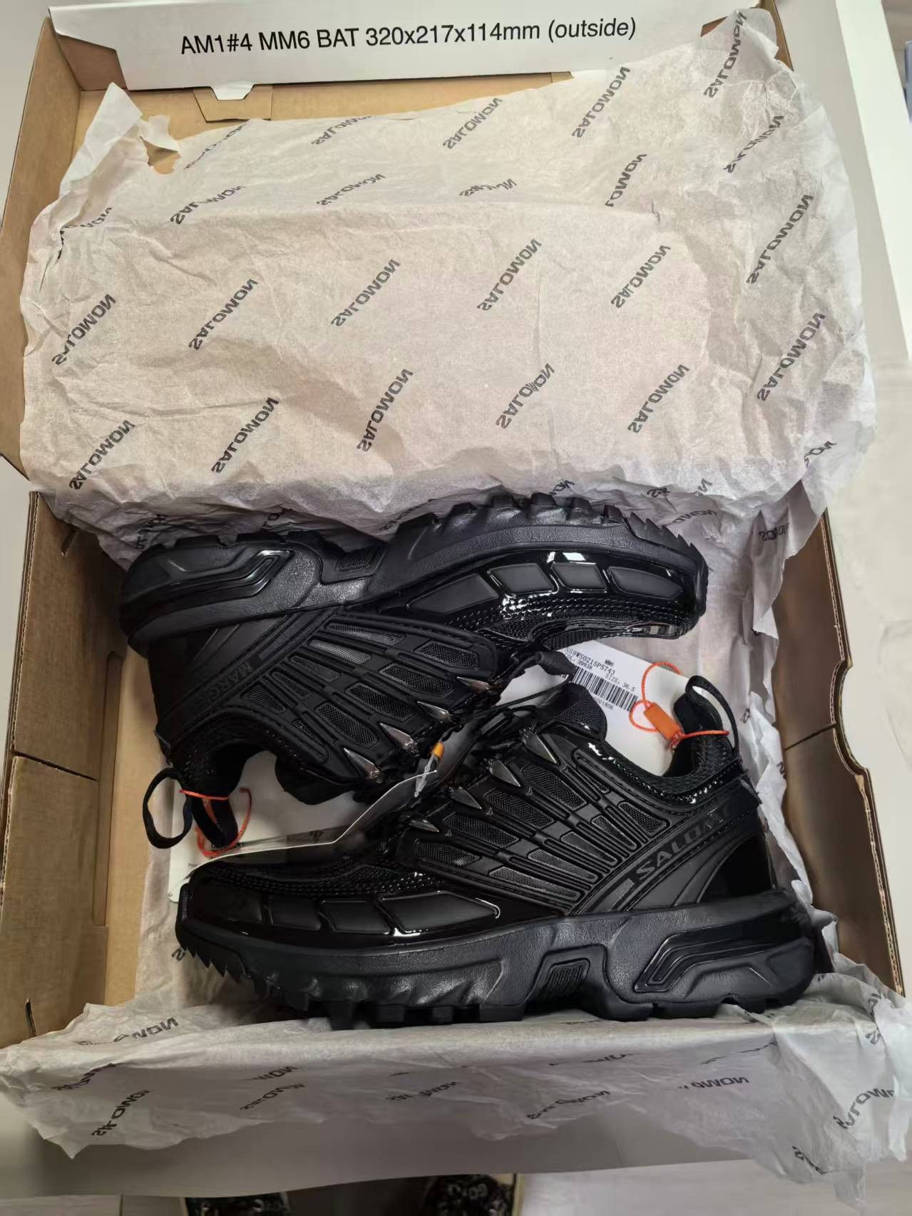 Maison Margiela × Salomon NIB ACS PRO Low-Top Sneakers - Black, 36.5 Size US 6.5 / IT 36.5 - 1 Thumbnail
