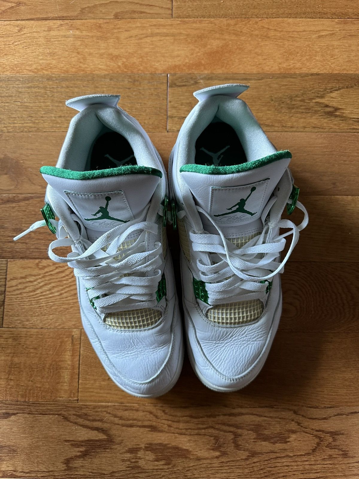 Jordan Brand Jordan 4 Metallic Green Size US 12 / EU 45 - 3 Thumbnail