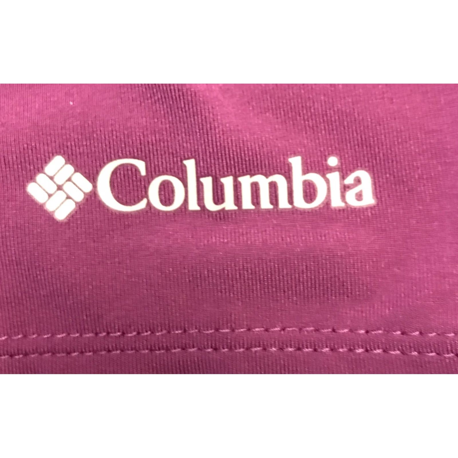 Vintage Columbia T-Shirt Women's SMALL Purple V-Neck Omni-Shade Omni-Wick Sun Protection Activewear Short Sleeve Regular Fit Adult Small Womens Shirts Size S / US 4 / IT 40 - 5 Thumbnail