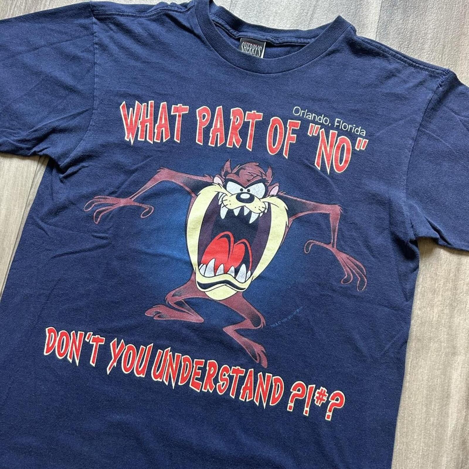 Other Vintage 90s blue Taz Tasmanian Devil looney tunes t shirt M Size US M / EU 48-50 / 2 - 2 Thumbnail