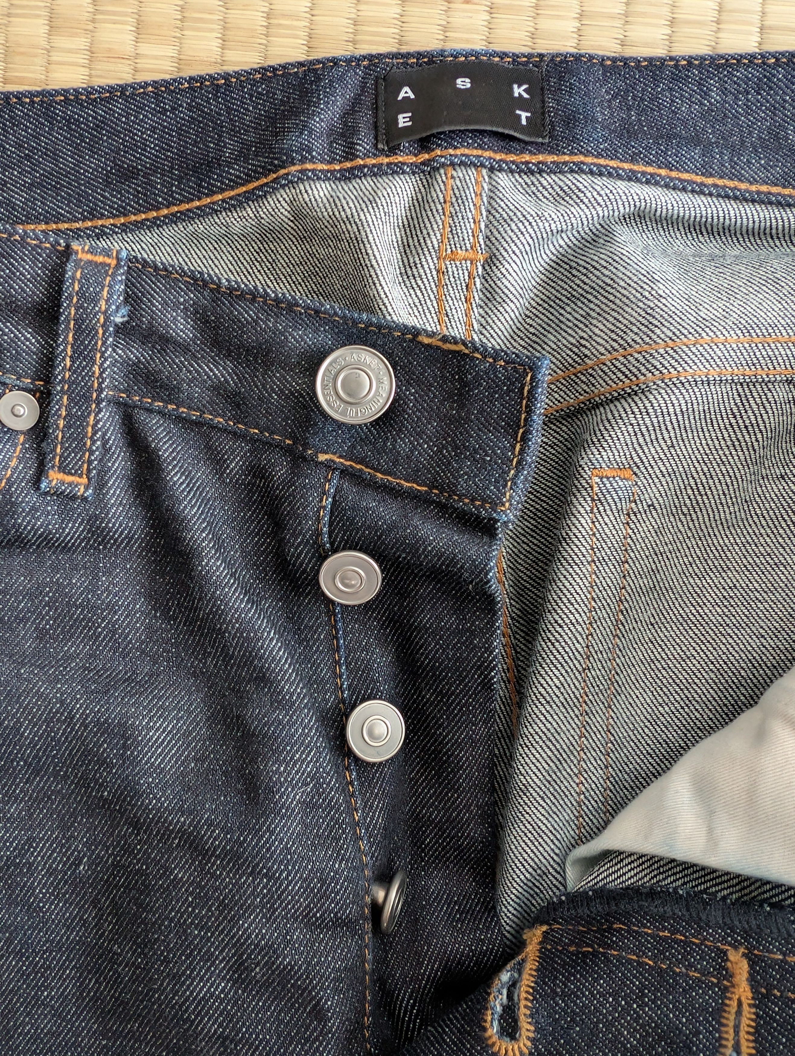 Asket ASKET Raw Denim Regular Jeans Made in Italy Size US 31 - 3 Thumbnail