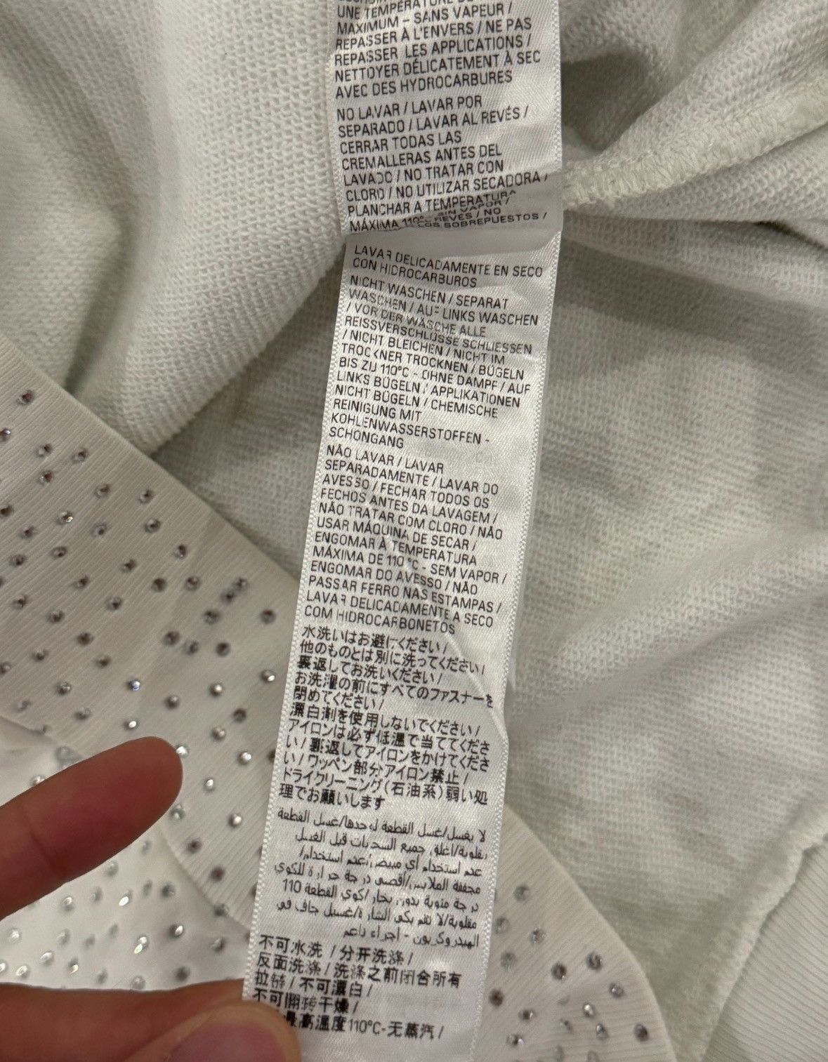 Balenciaga Crystal zip up hoodie Size US S / EU 44-46 / 1 - 6 Thumbnail