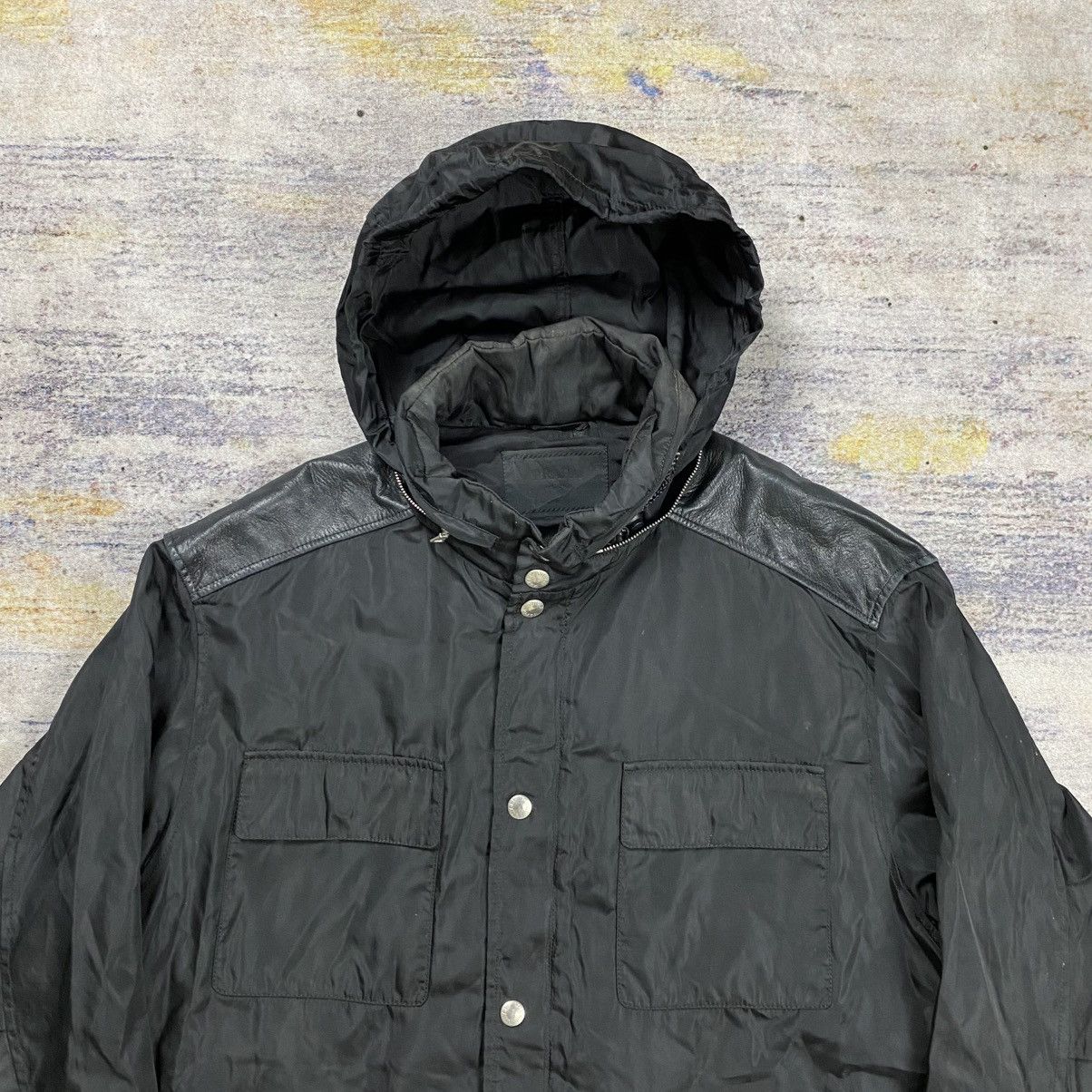 Prada jacket mix leather