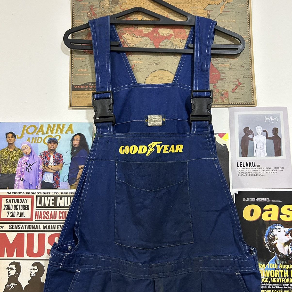 Vintage Vintage Good Year Carpenter Distressed Worker Overall Bid Size US 34 / EU 50 - 2 Thumbnail