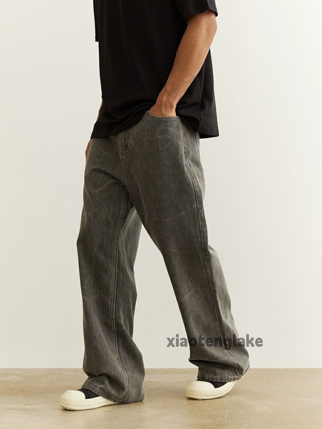 Jean × Vintage washed faded cleanfit yuppie pattern hiphop jeans Size US 32 / EU 48 - 2 Thumbnail