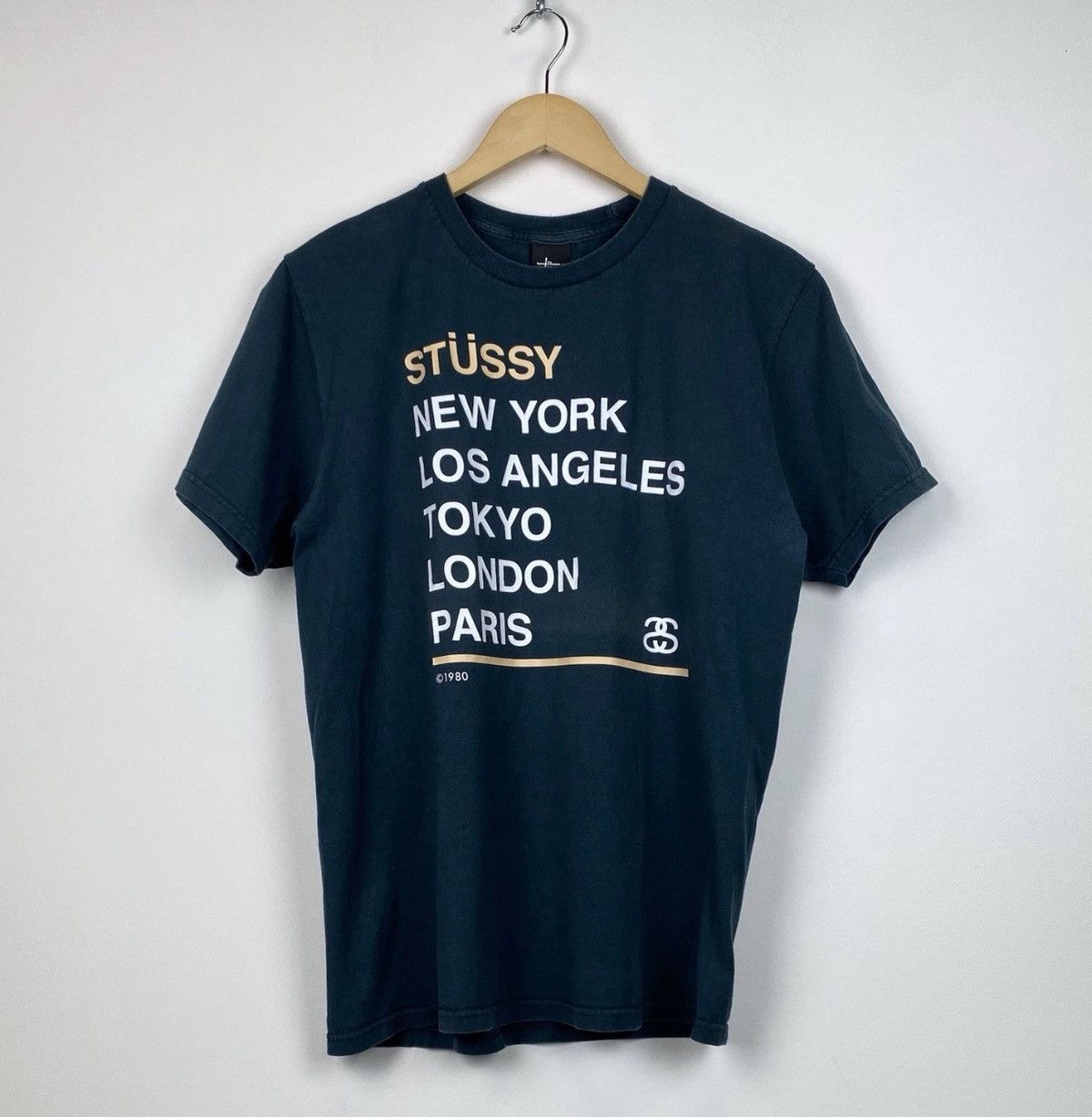 Stussy Stussy 1980 Crew Neck T-shirt Black Blue Top Skate Gang City Size US M / EU 48-50 / 2 - 1 Thumbnail