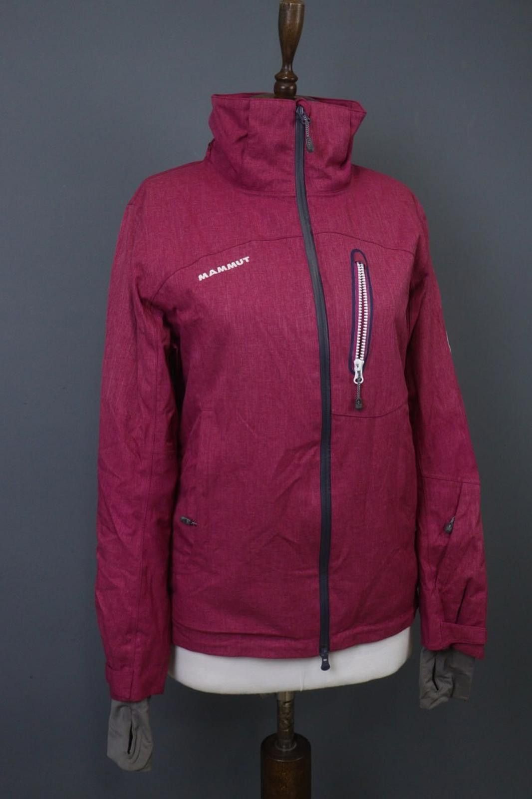 Mammut MAMMUT Dry Tech Burgundy Mock Zip Ski Suit Jacket Size S Size S / US 4 / IT 40 - 8 Thumbnail