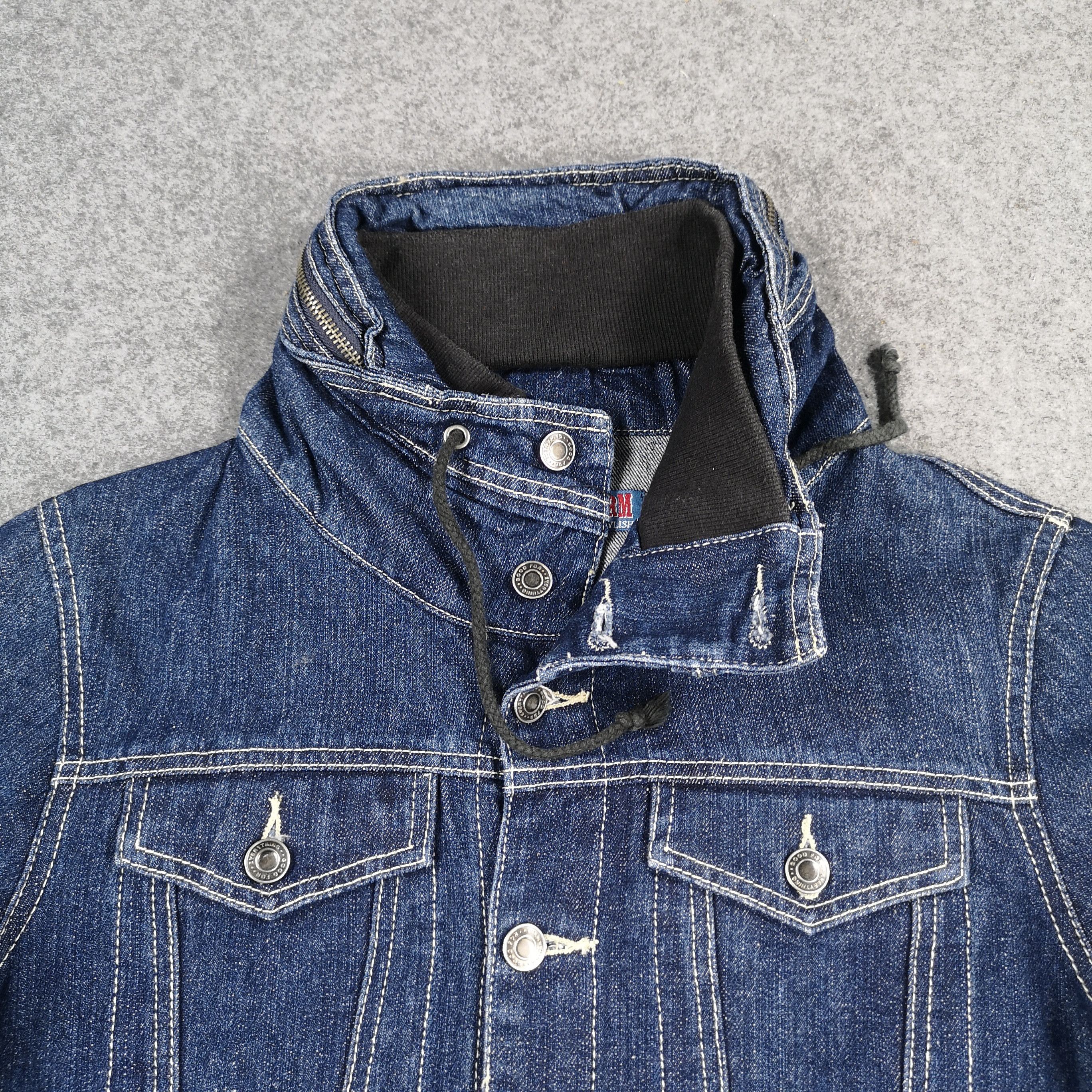 Japanese Brand Japanese Brand Jungle Storm Blue Denim Trucker Jacket Size US M / EU 48-50 / 2 - 5 Thumbnail
