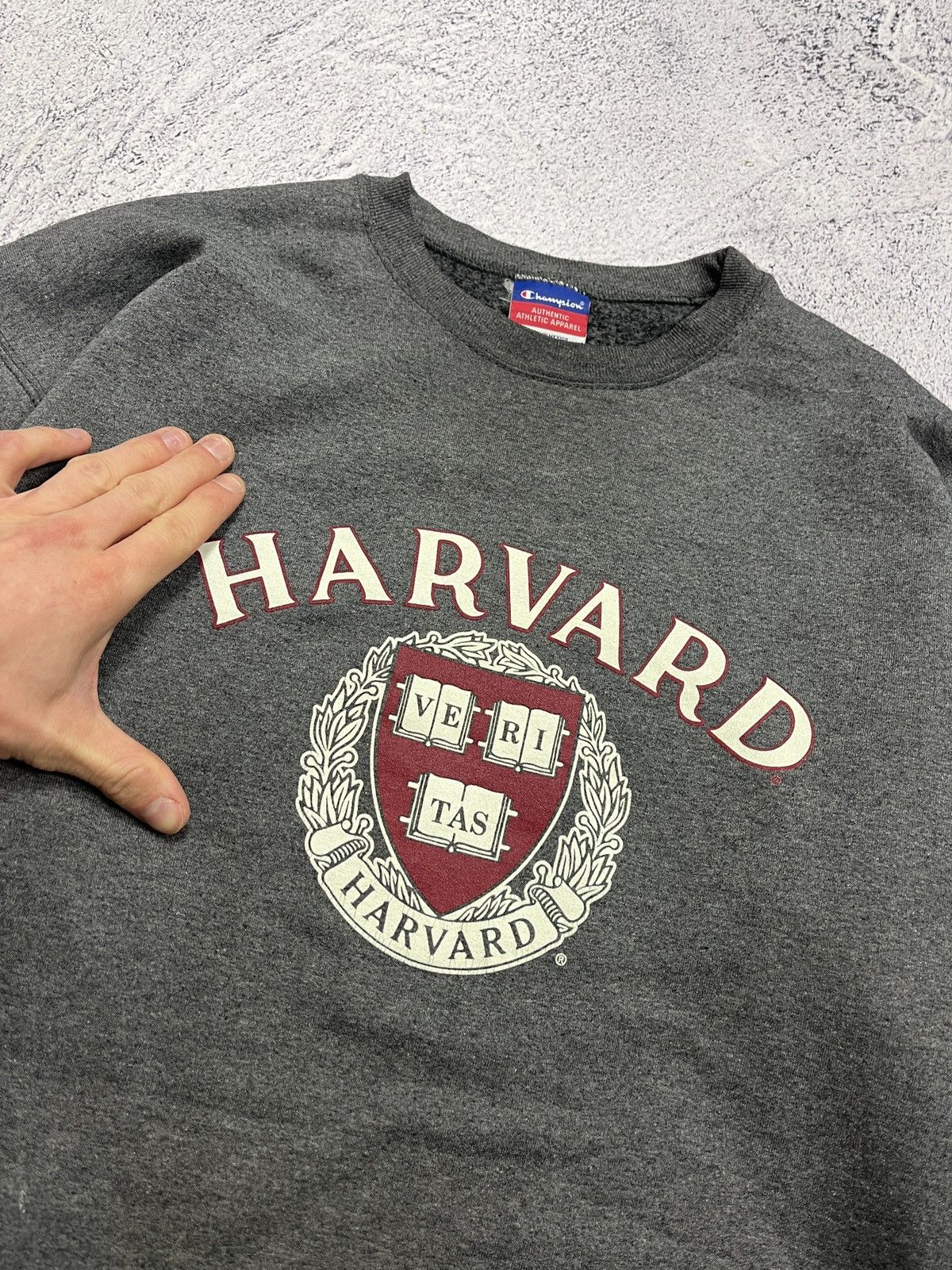 Champion × Vintage Harvard University Champion Vintage 90’s Boxy Sweatshirt Size US L / EU 52-54 / 3 - 6 Thumbnail