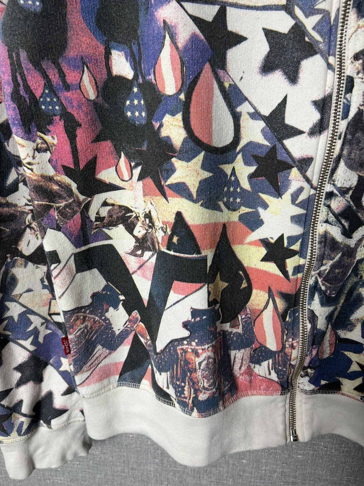 Levi's Vintage Levis Engineered Jeans All Over Printed Zip Hoodie Size US L / EU 52-54 / 3 - 7 Thumbnail