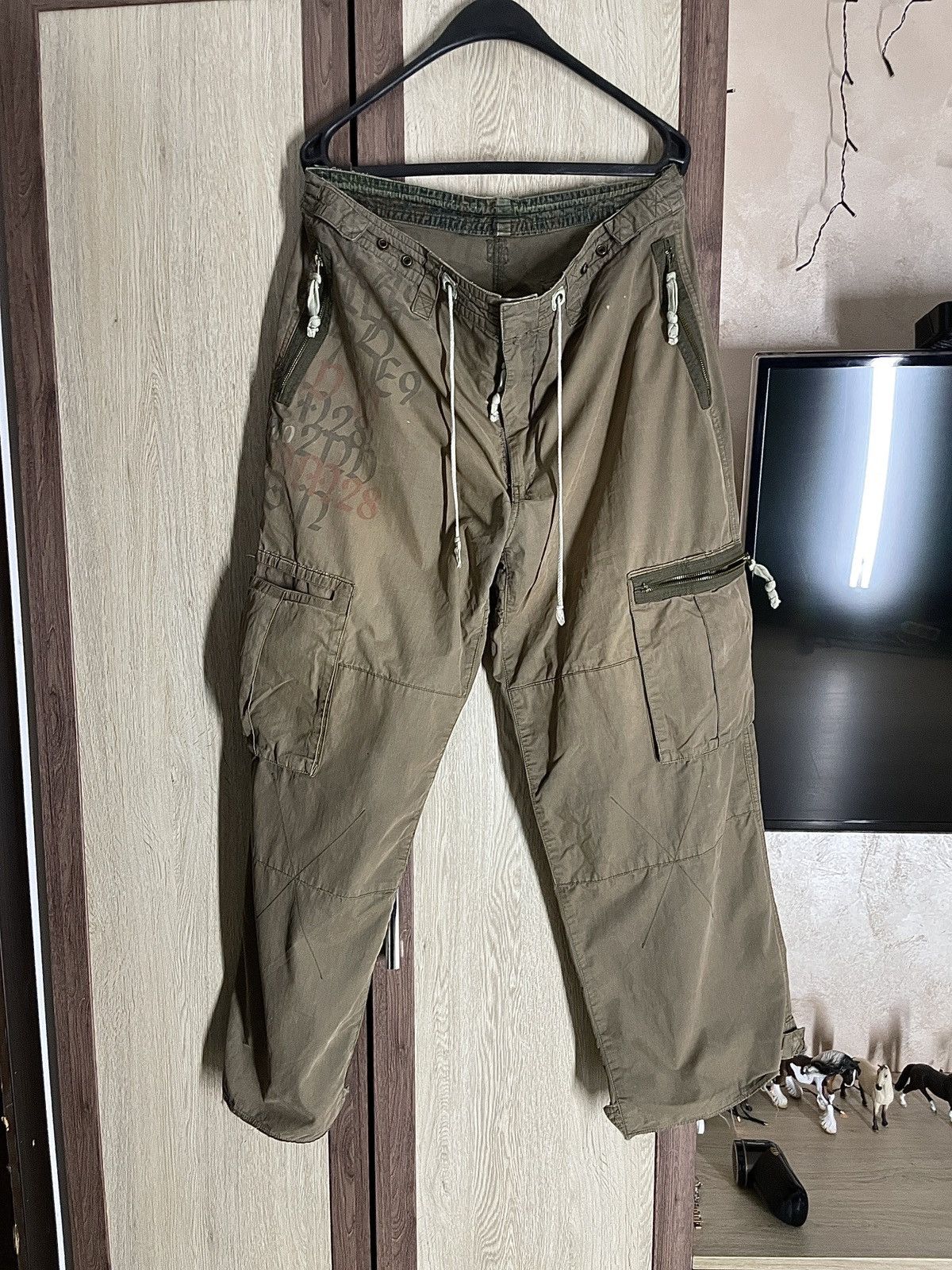 Ringspun Vintage Ringspun cargo parachute pants numerals Size US 36 / EU 52 - 4 Thumbnail
