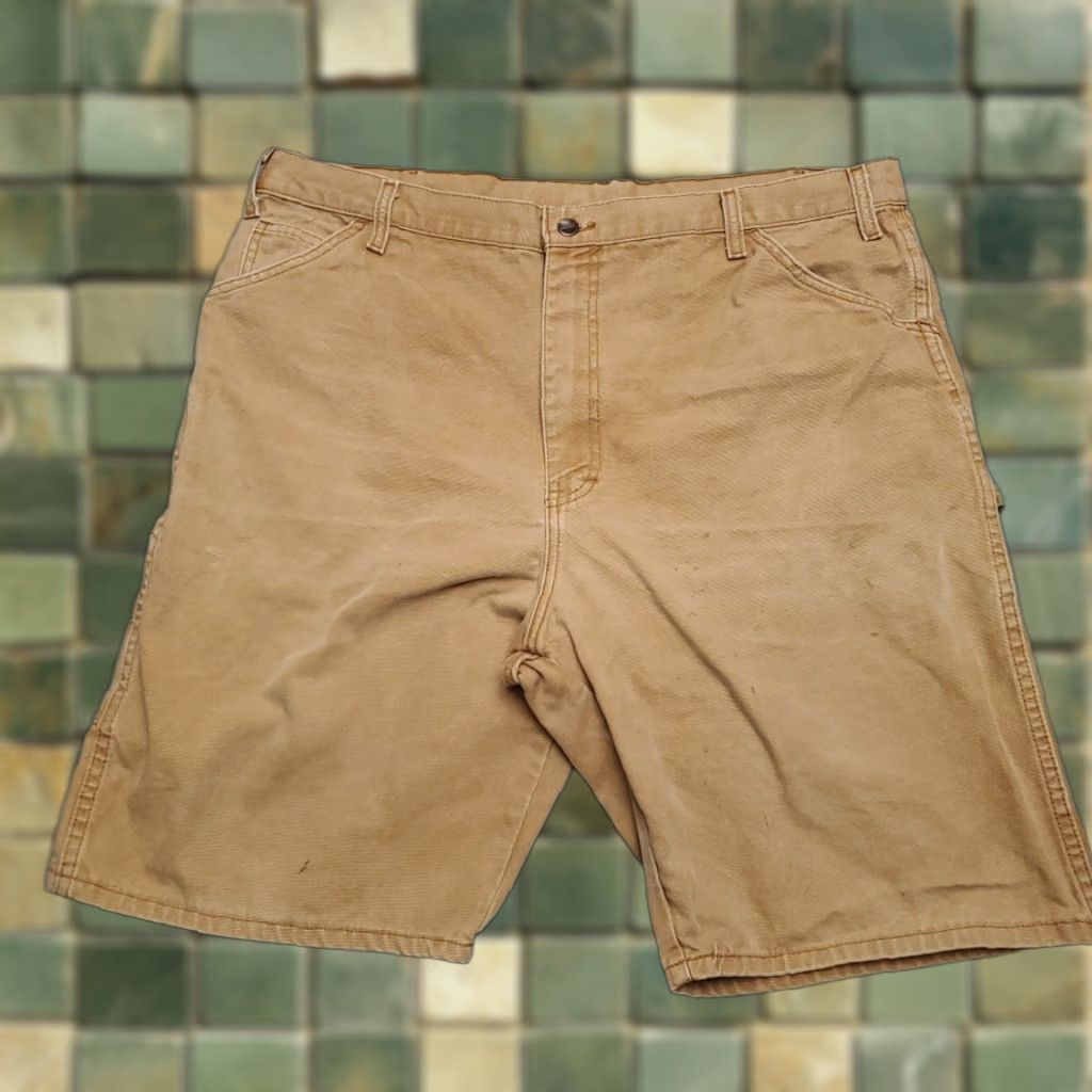 Dickies Dickies Shorts Mens 40 Brown Carpenter Cargo Canvas Heavy Duty Outdoor Work Wear Summer Size US 40 / EU 56 - 1 Thumbnail