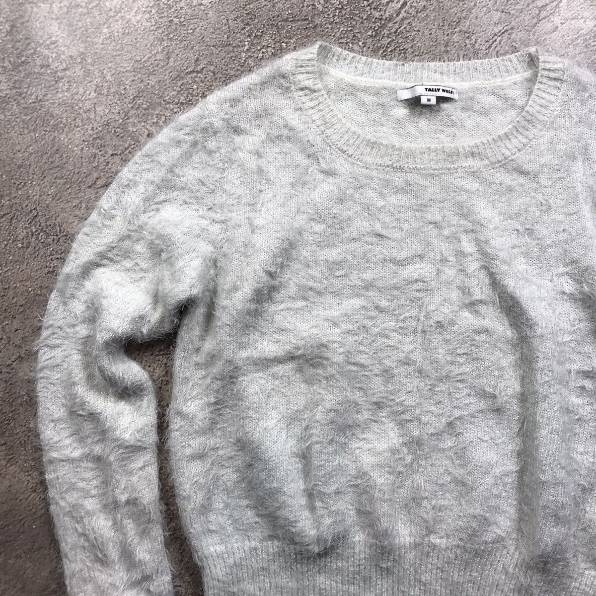 Japanese Brand Vintage Y2K ABSTRACT MOHAIR SWEATER Knitted Oversized 90s Size M / US 6-8 / IT 42-44 - 2 Thumbnail