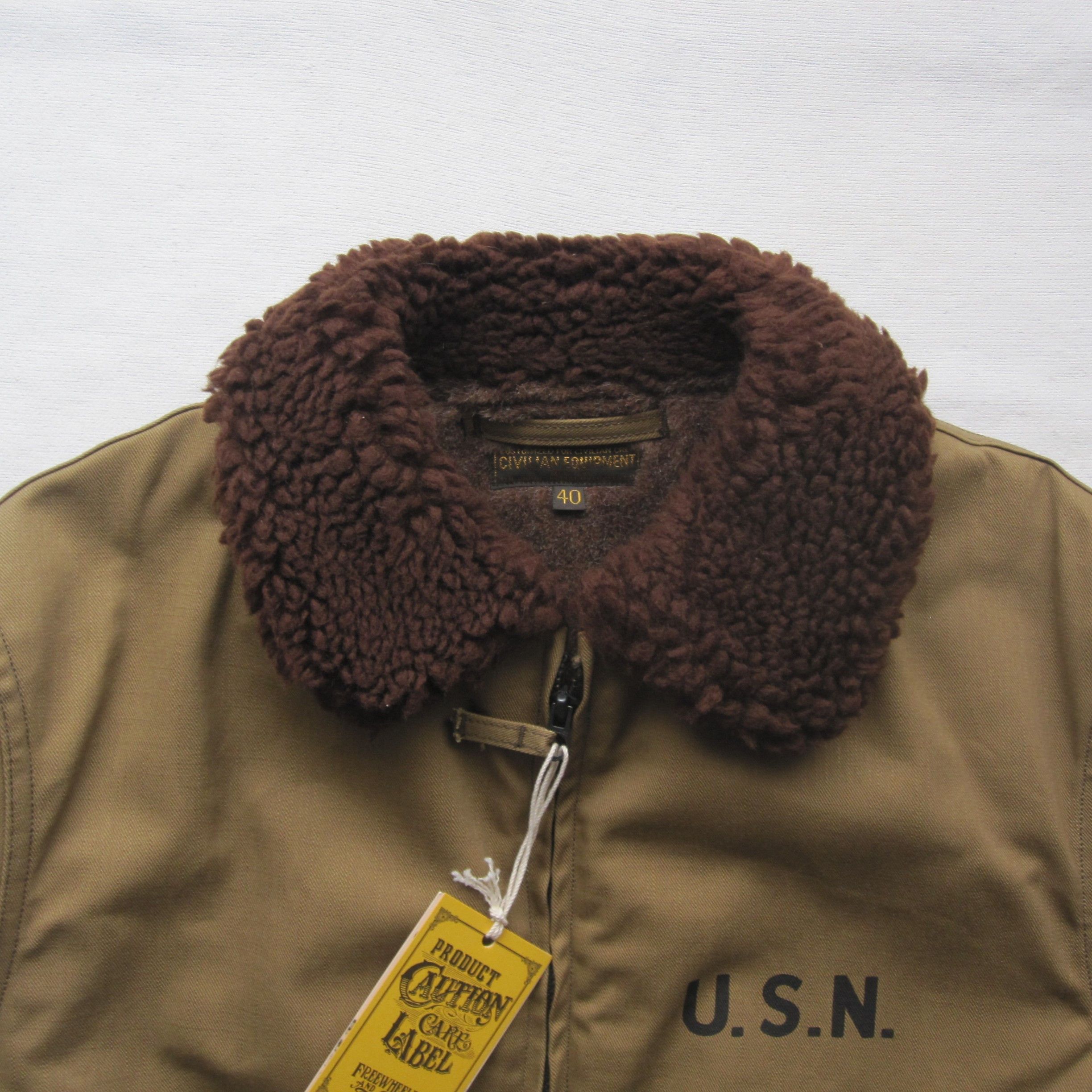 Freewheelers “USN GROUND CREW JACKET” 40 CIVILIAN MODEL Size US M / EU 48-50 / 2 - 4 Thumbnail